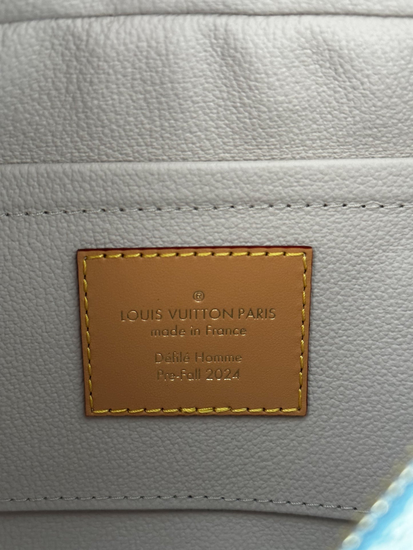 Louis Vuitton Blue Denim Damier Locker Dopp Kit