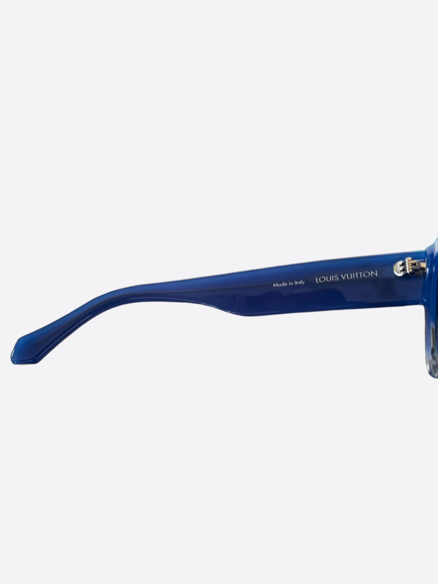 Louis Vuitton Blue & Clear Sunset Square Sungasses