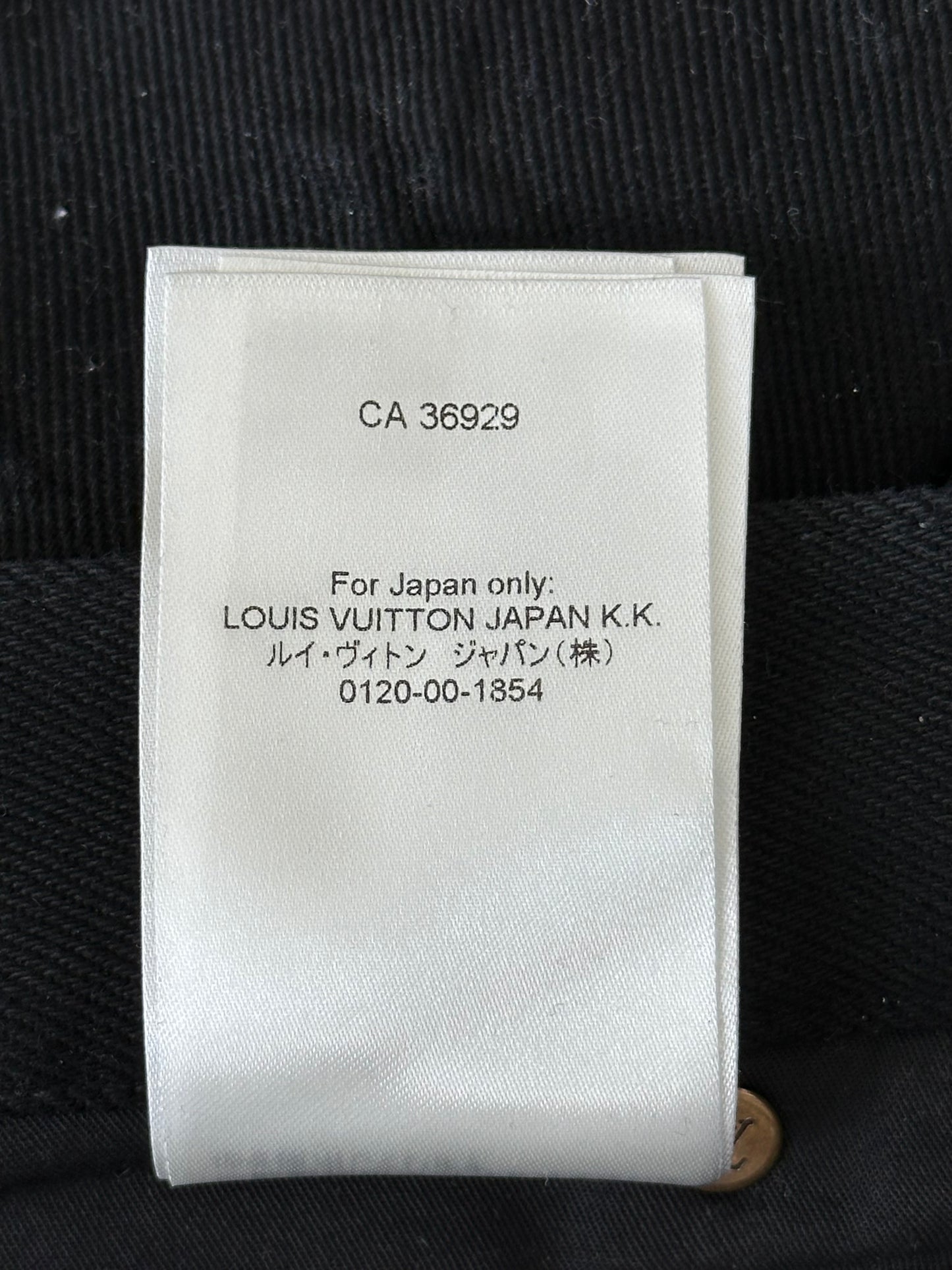 Louis Vuitton Black Monogram Carpenter Pants