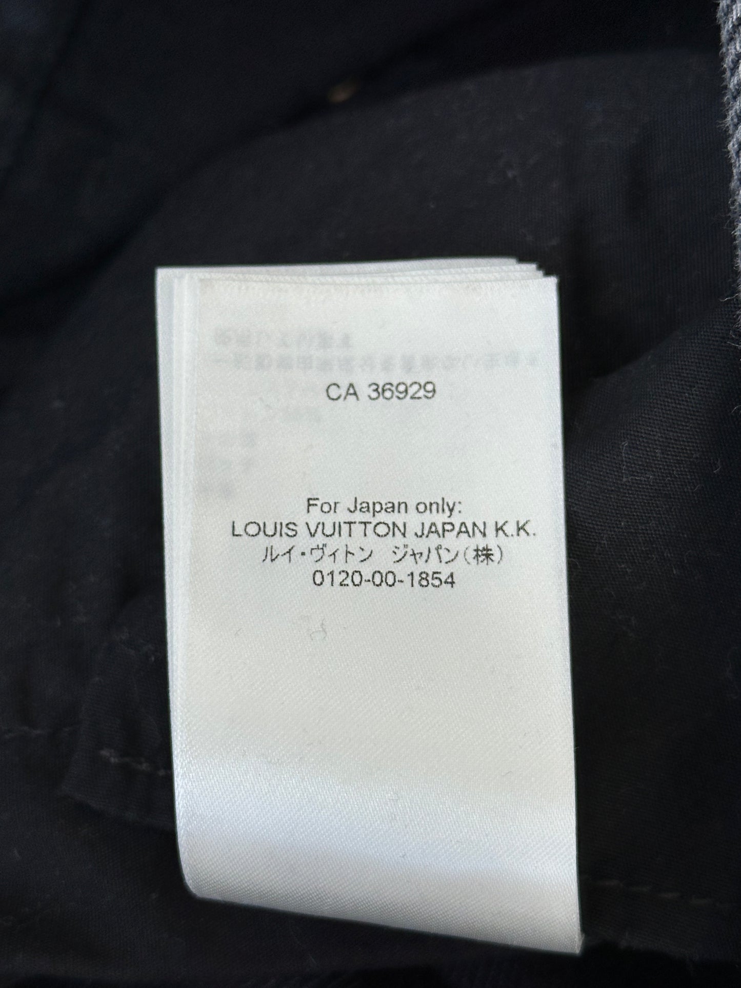 Louis Vuitton Washed Black Monogram Carpenter Pants