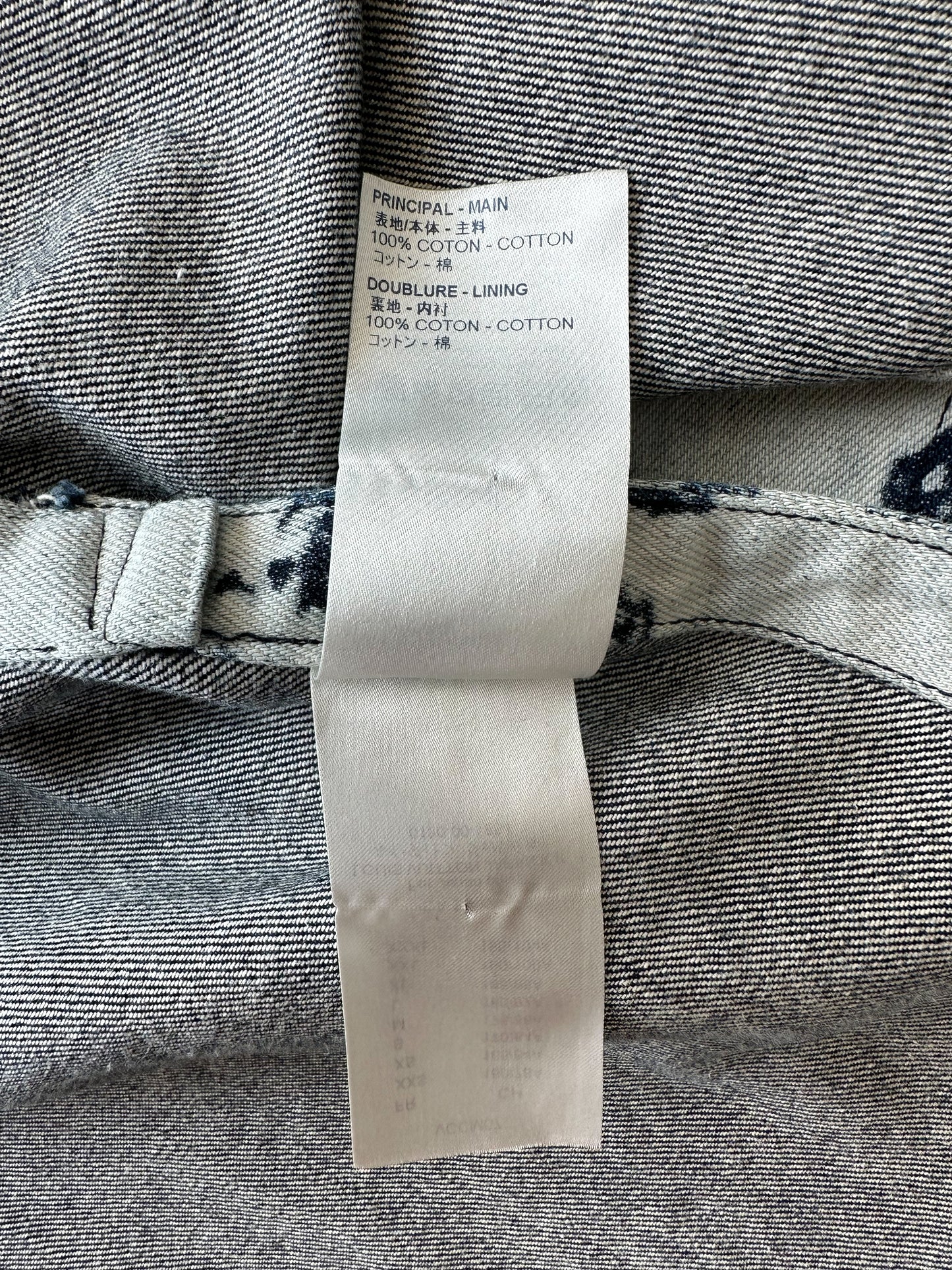 Louis Vuitton Blue & White Poppies Denim Shirt