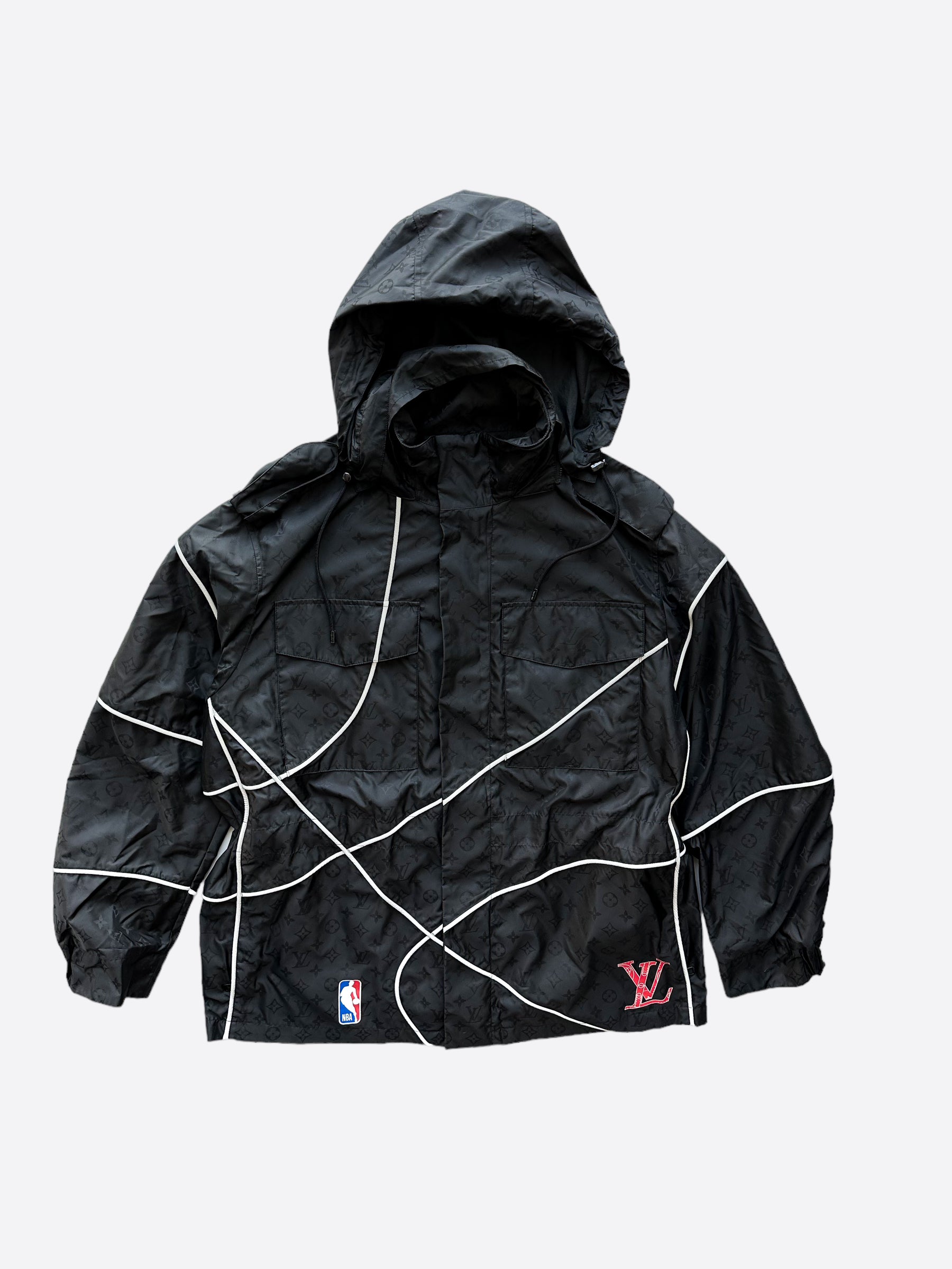 Leather jacket Louis Vuitton X NBA Blue size 48 IT in Leather