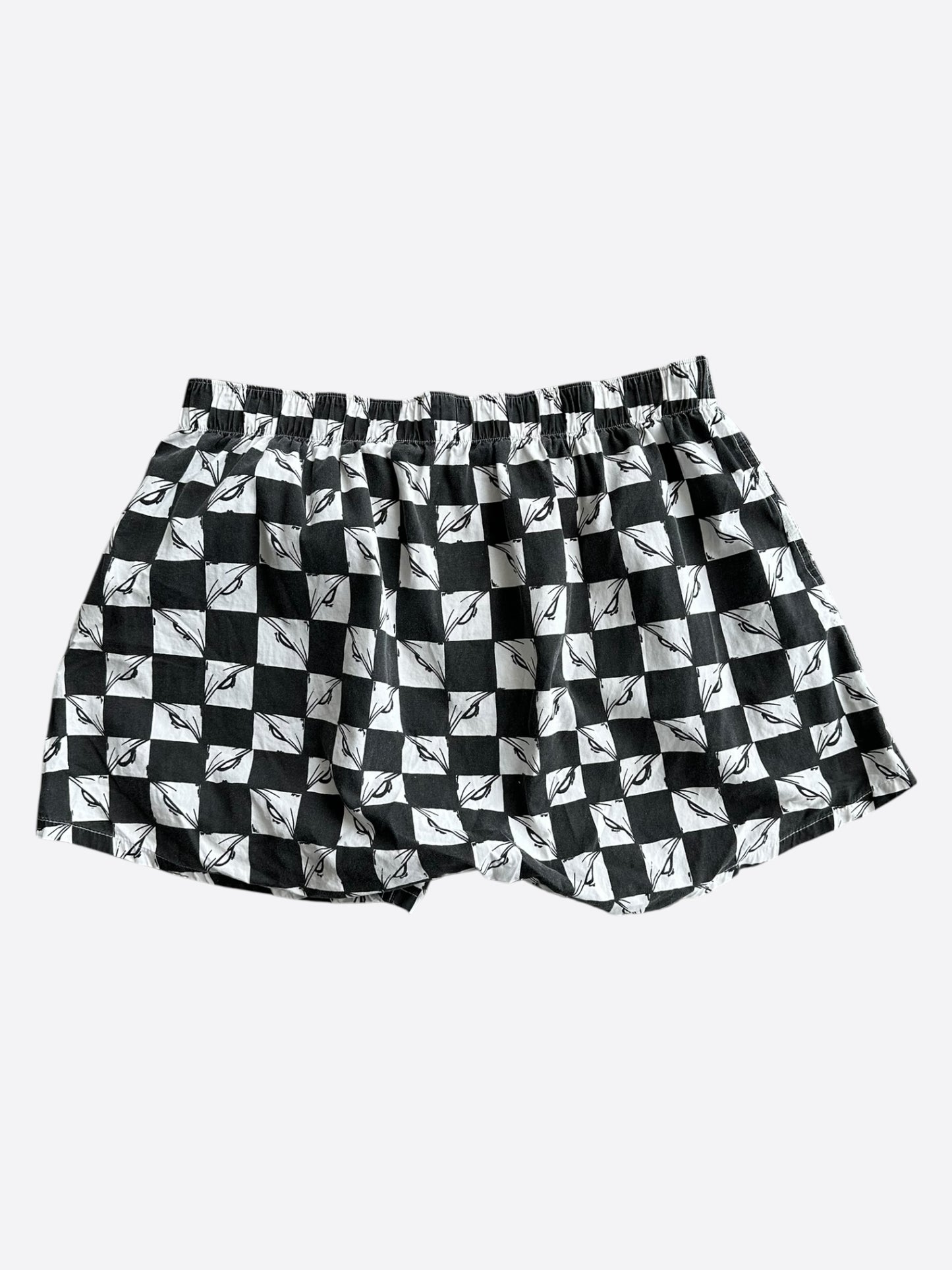 Chrome Hearts Matty Boy Black & White ‘99 Eyes’ Checkered Boxer Shorts
