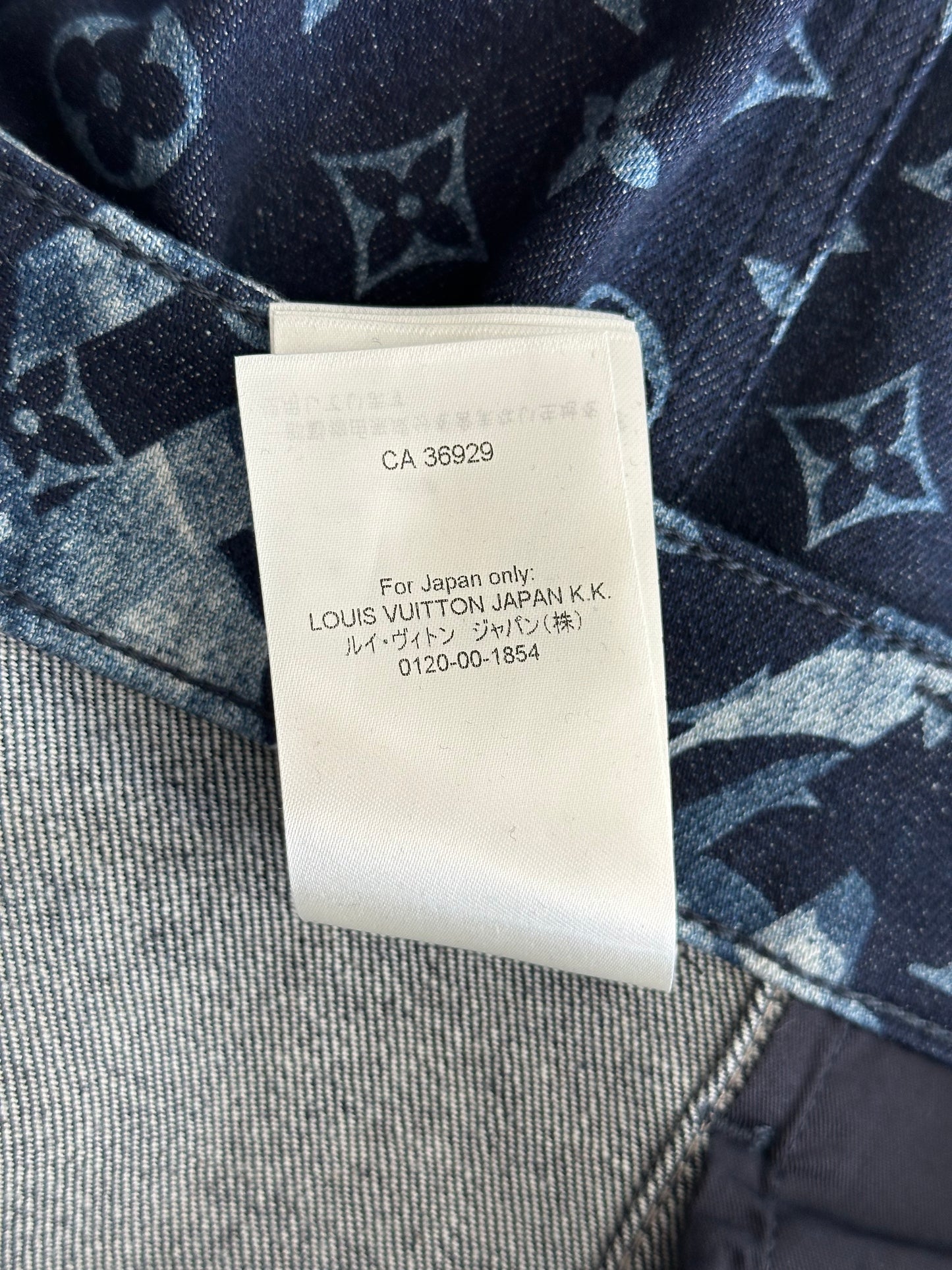 Louis Vuitton Blue Floral Monogram Jeans