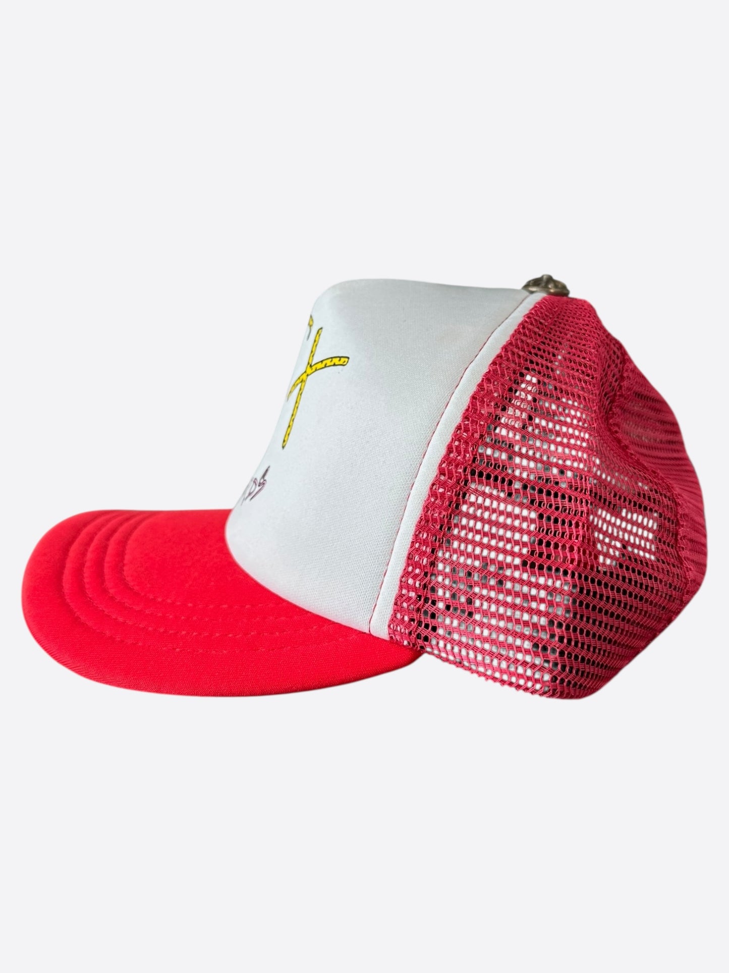Chrome Hearts Matty Boy Red & White Sex Records Trucker Hat