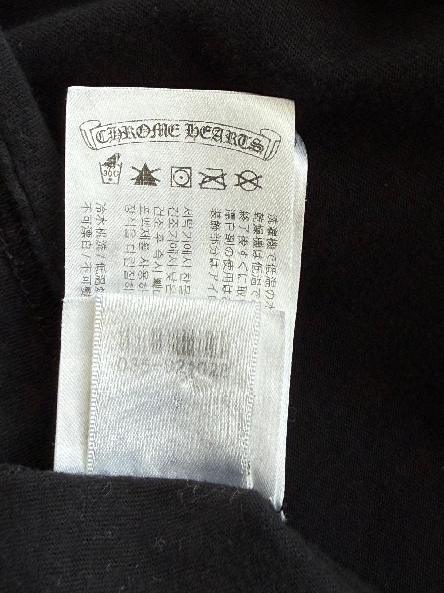 Chrome Hearts Black & White Welcome To Las Vegas Graphic T-Shirt