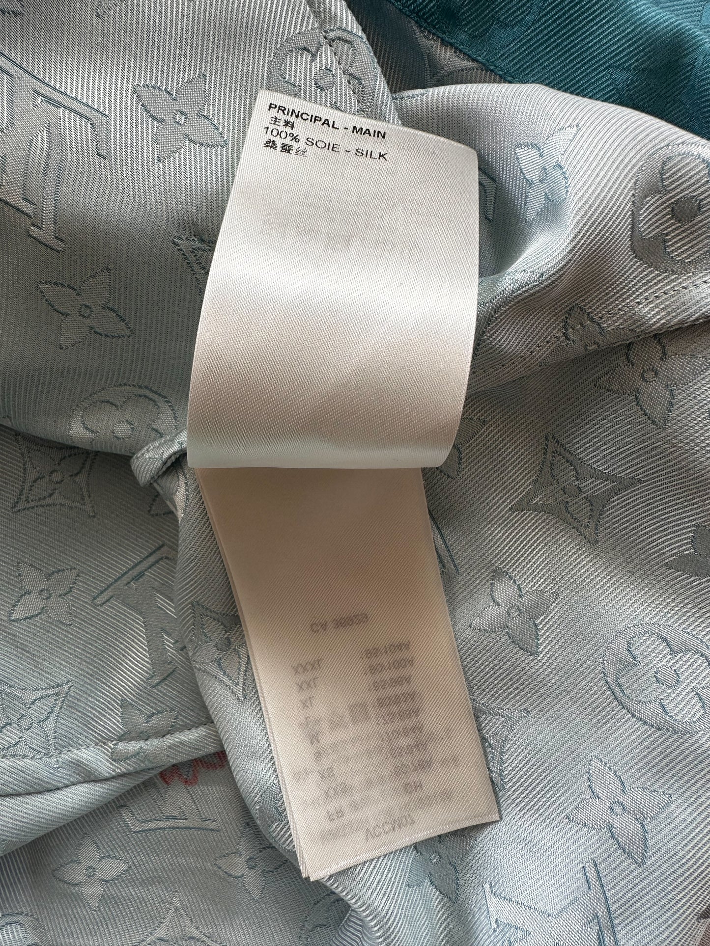 Louis Vuitton Yayoi Kusama Blue Faces Monogram Silk Shirt