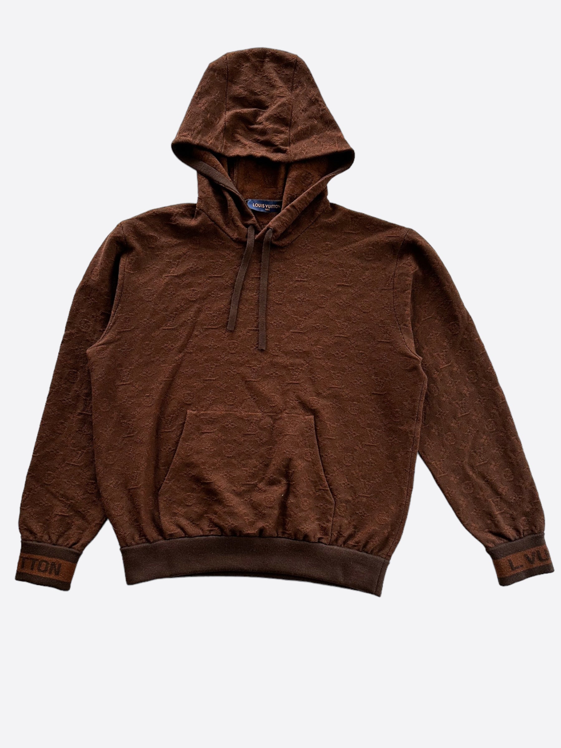 Louis Vuitton Brown Monogram Track Hoodie Savonches