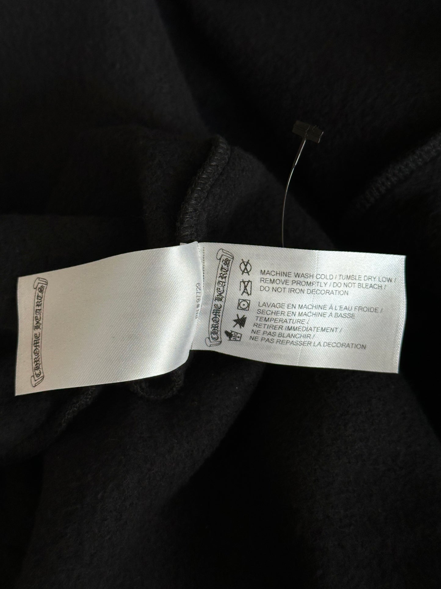Chrome Hearts Black & Gold Glitter 1988 Script Logo Hoodie