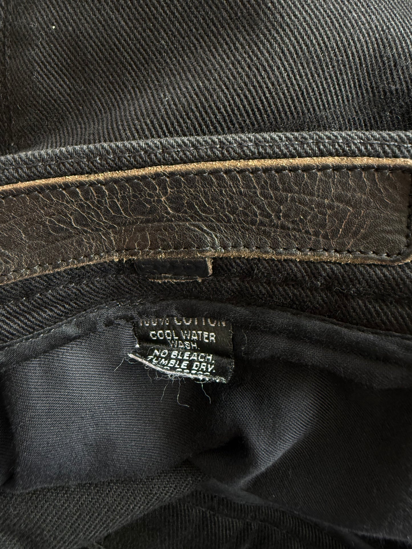 Chrome Hearts Black Double Fleur Knee Jeans