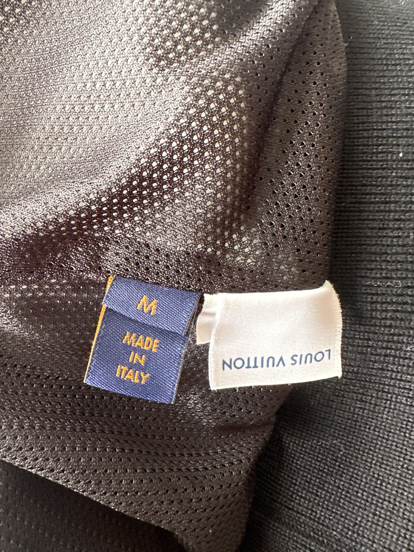 Louis Vuitton Black & White Logo Fleece Jacket