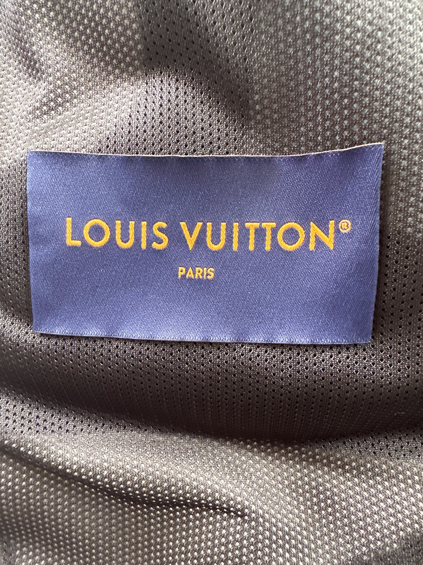 Louis Vuitton Black & White Logo Fleece Jacket