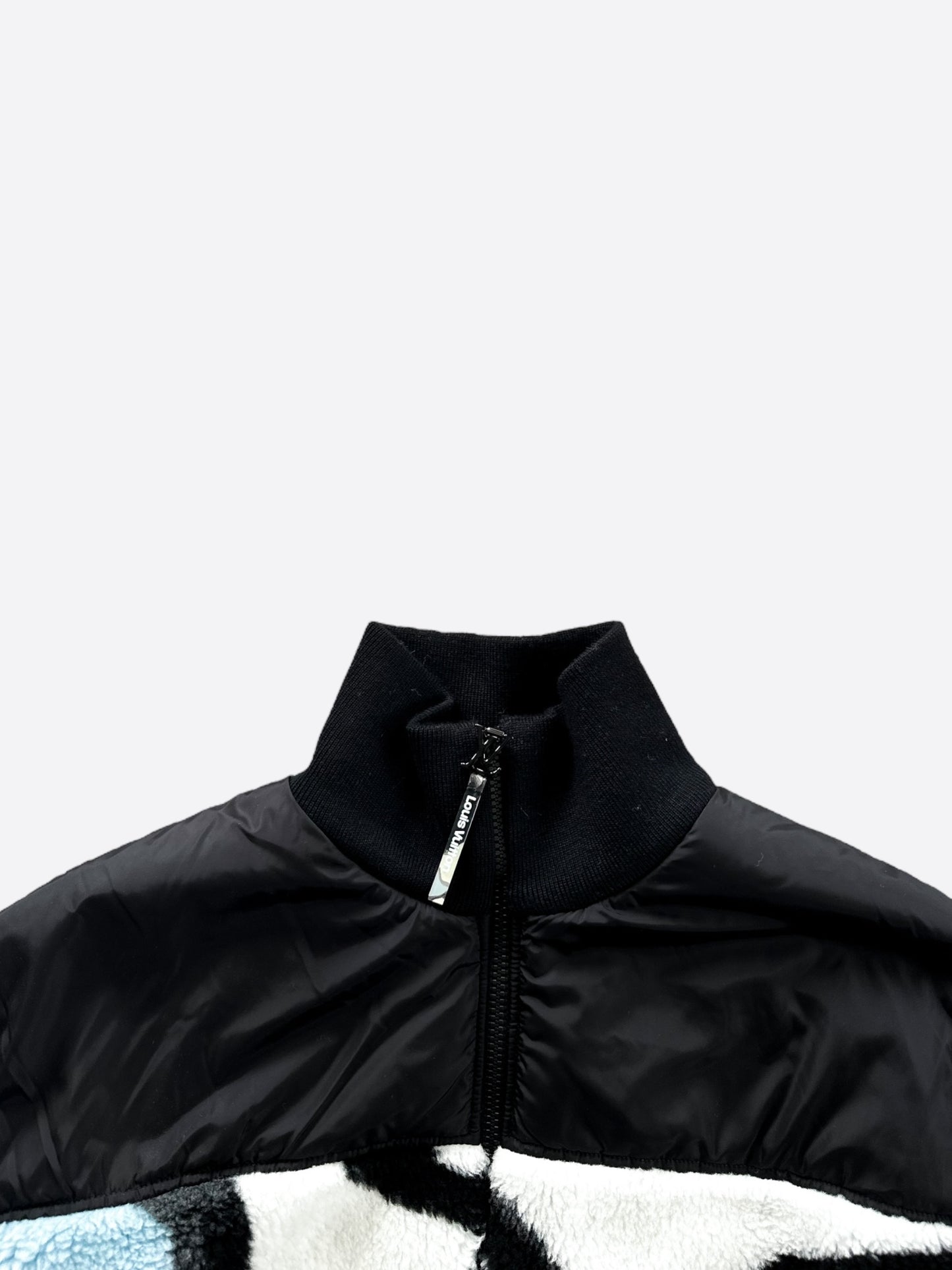 Louis Vuitton Black & White Logo Fleece Jacket