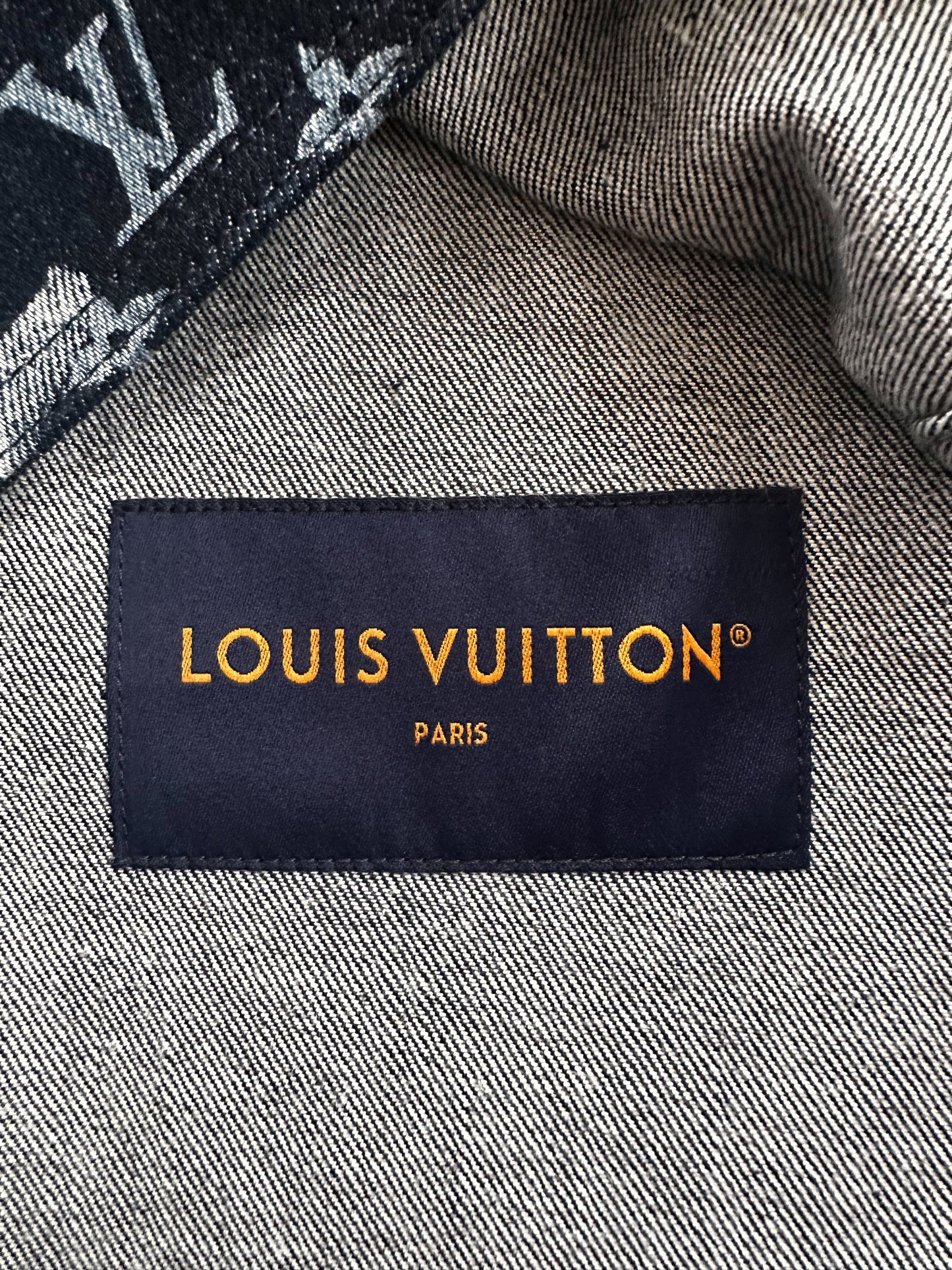 Louis Vuitton Blue Floral Monogram Denim Jacket