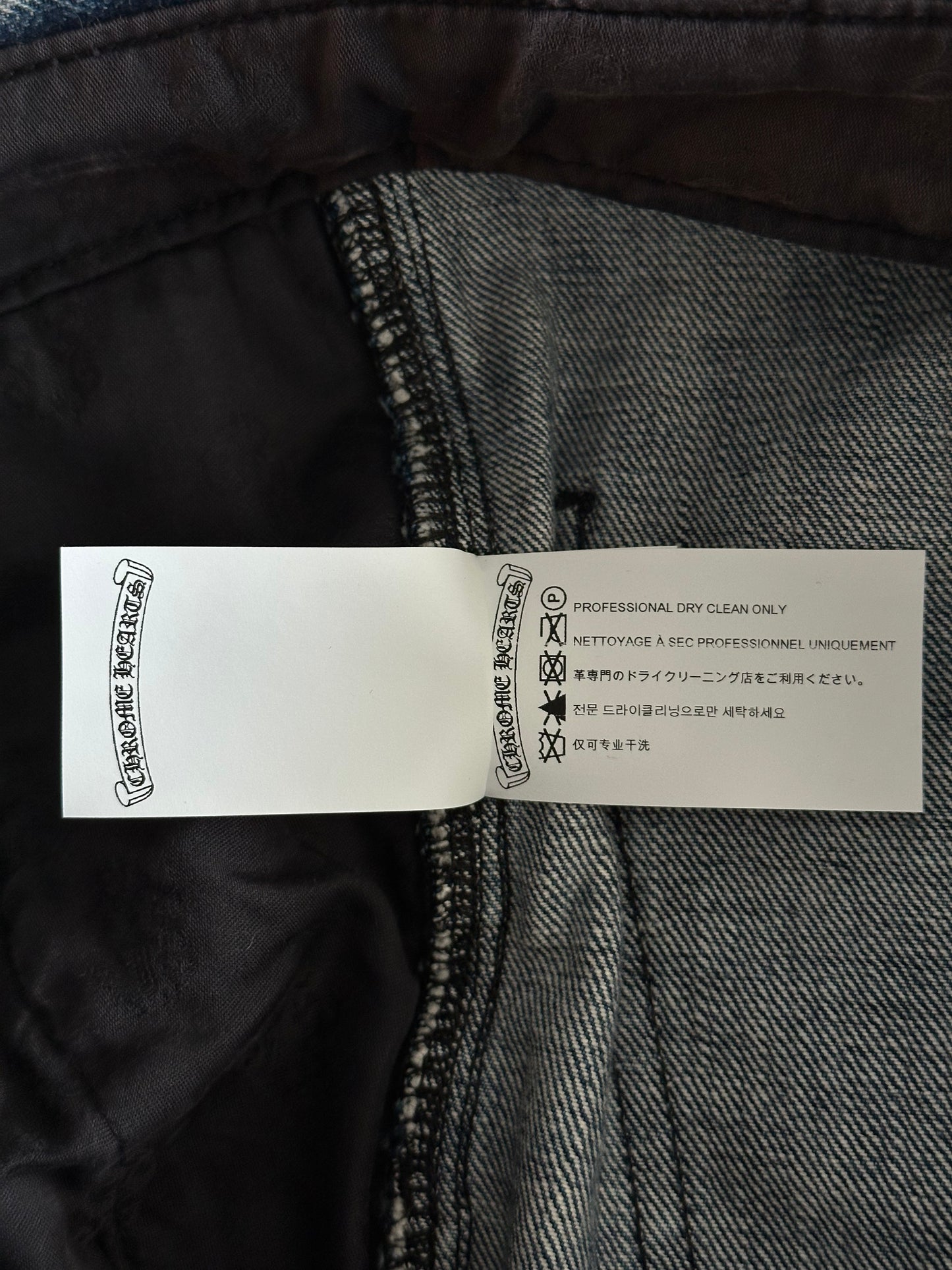 Chrome Hearts Blue Cross Patch Carpenter Shorts