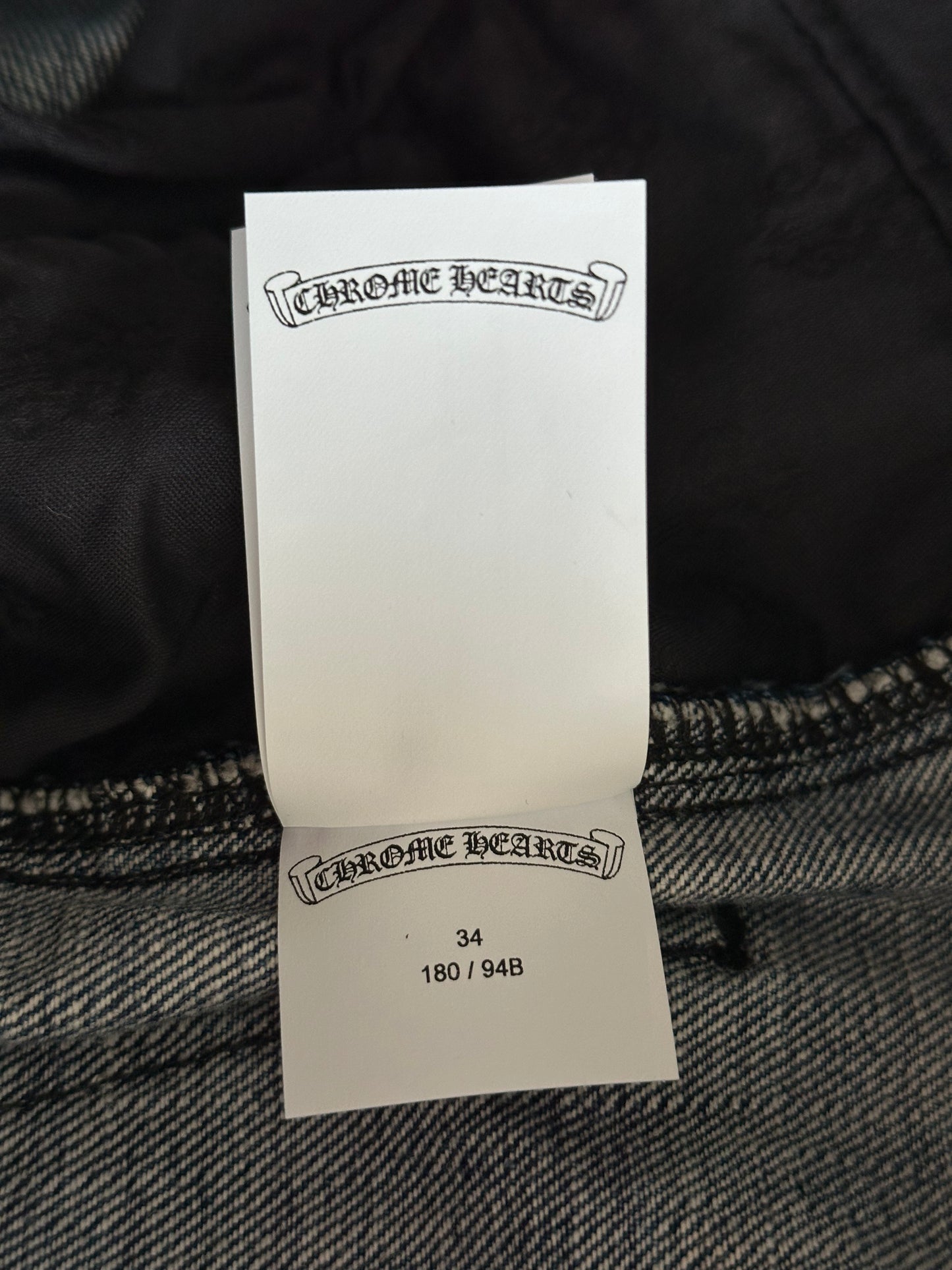 Chrome Hearts Blue Cross Patch Carpenter Shorts