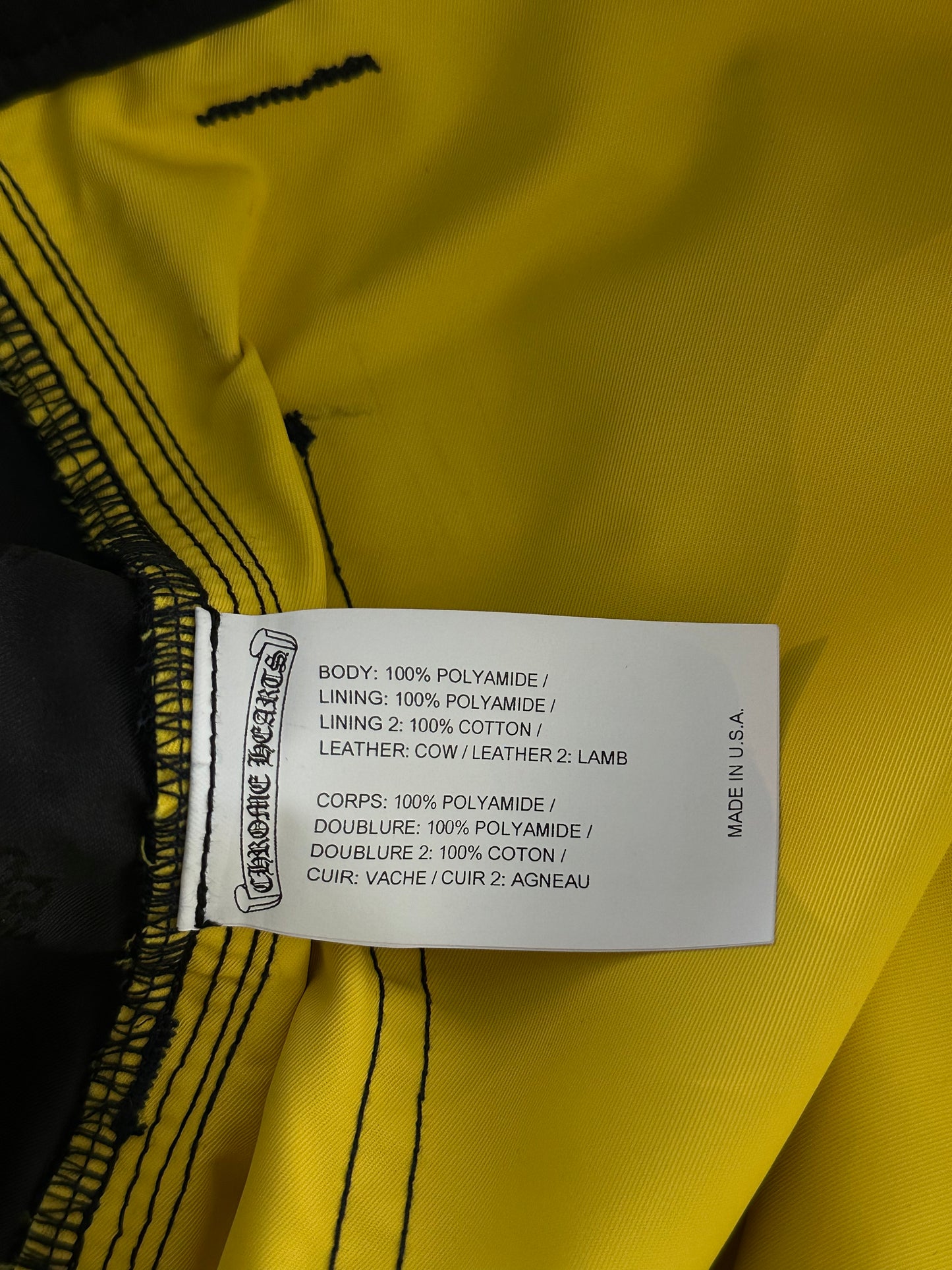 Chrome Hearts Navy Nylon & Leather Carpenter Shorts