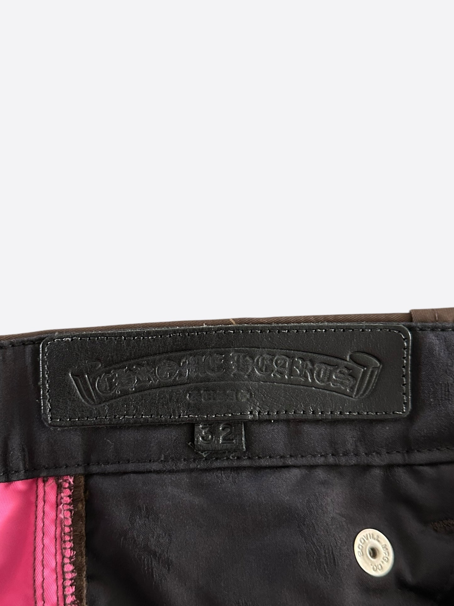 Chrome Hearts Brown Nylon & Leather Carpenter Shorts