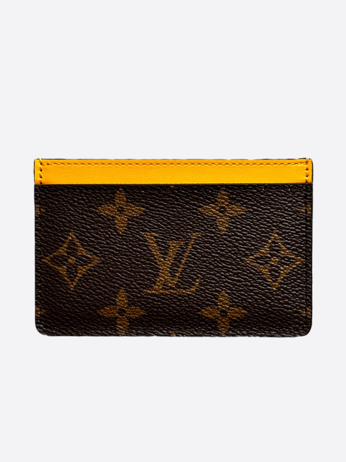 Louis Vuitton Yellow & Brown Monogram Cardholder