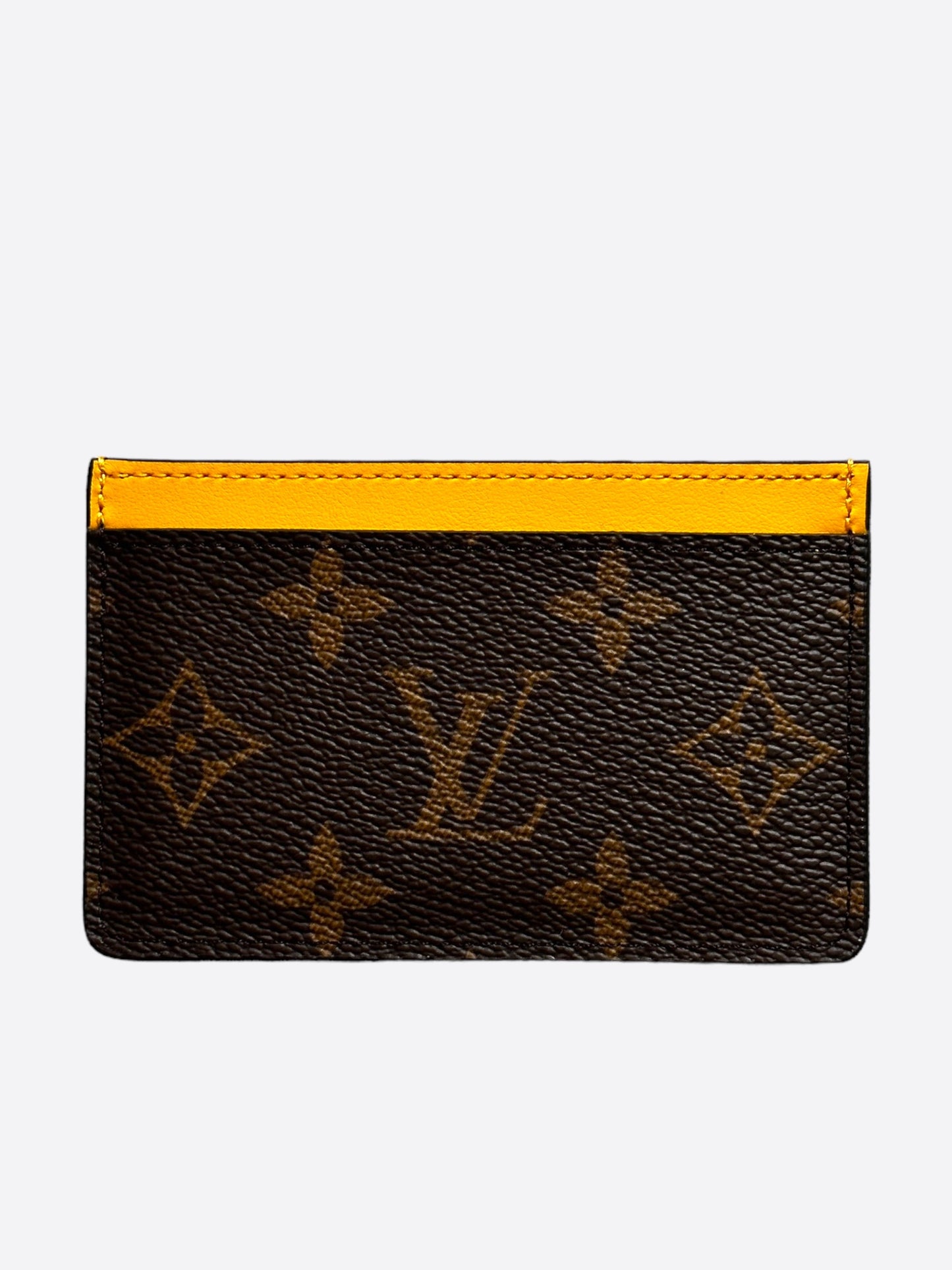 Louis Vuitton Yellow & Brown Monogram Cardholder