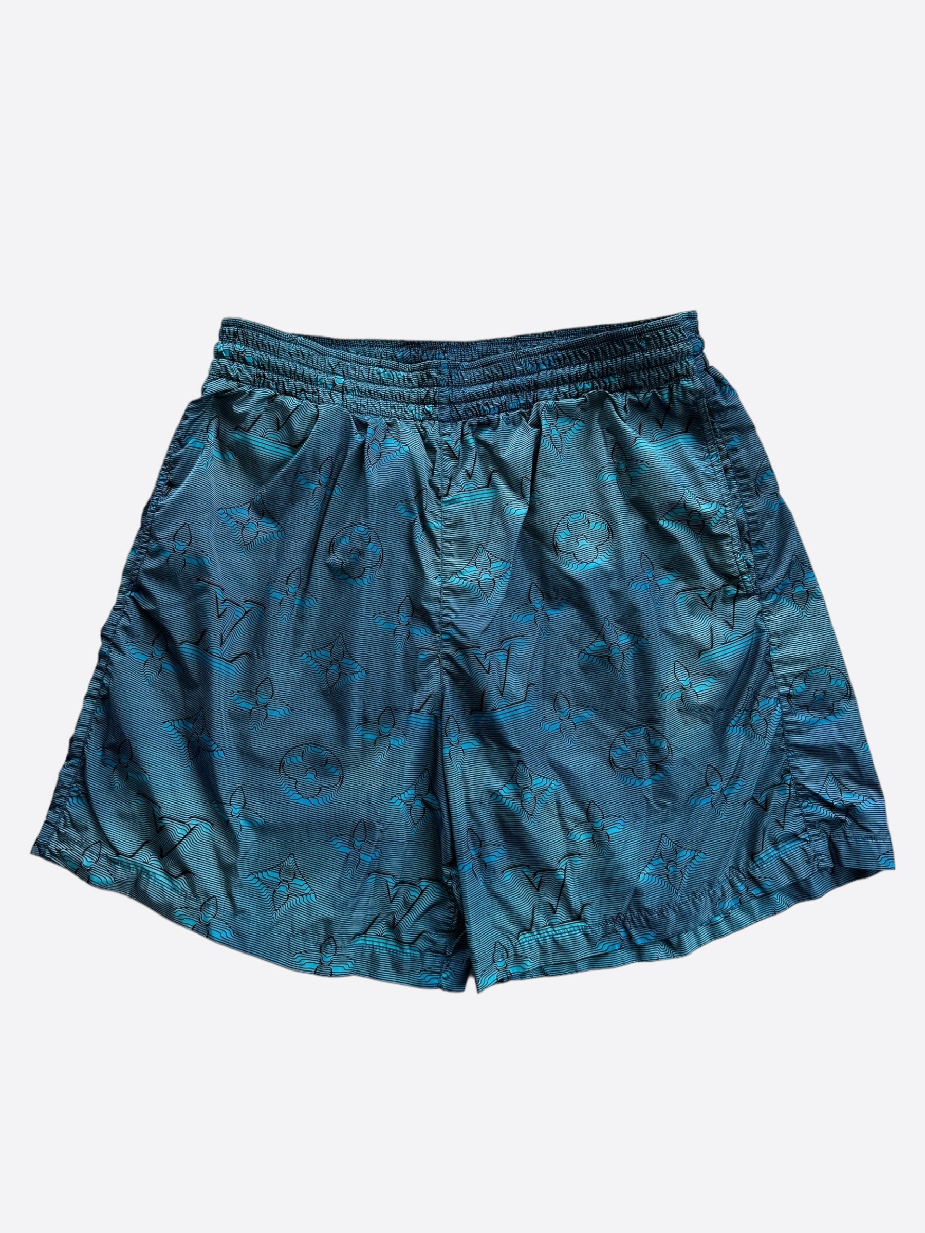 人気便利グッズ Louis Savonches – Shorts Swim Monogram 2054 Blue Vuitton パンツ