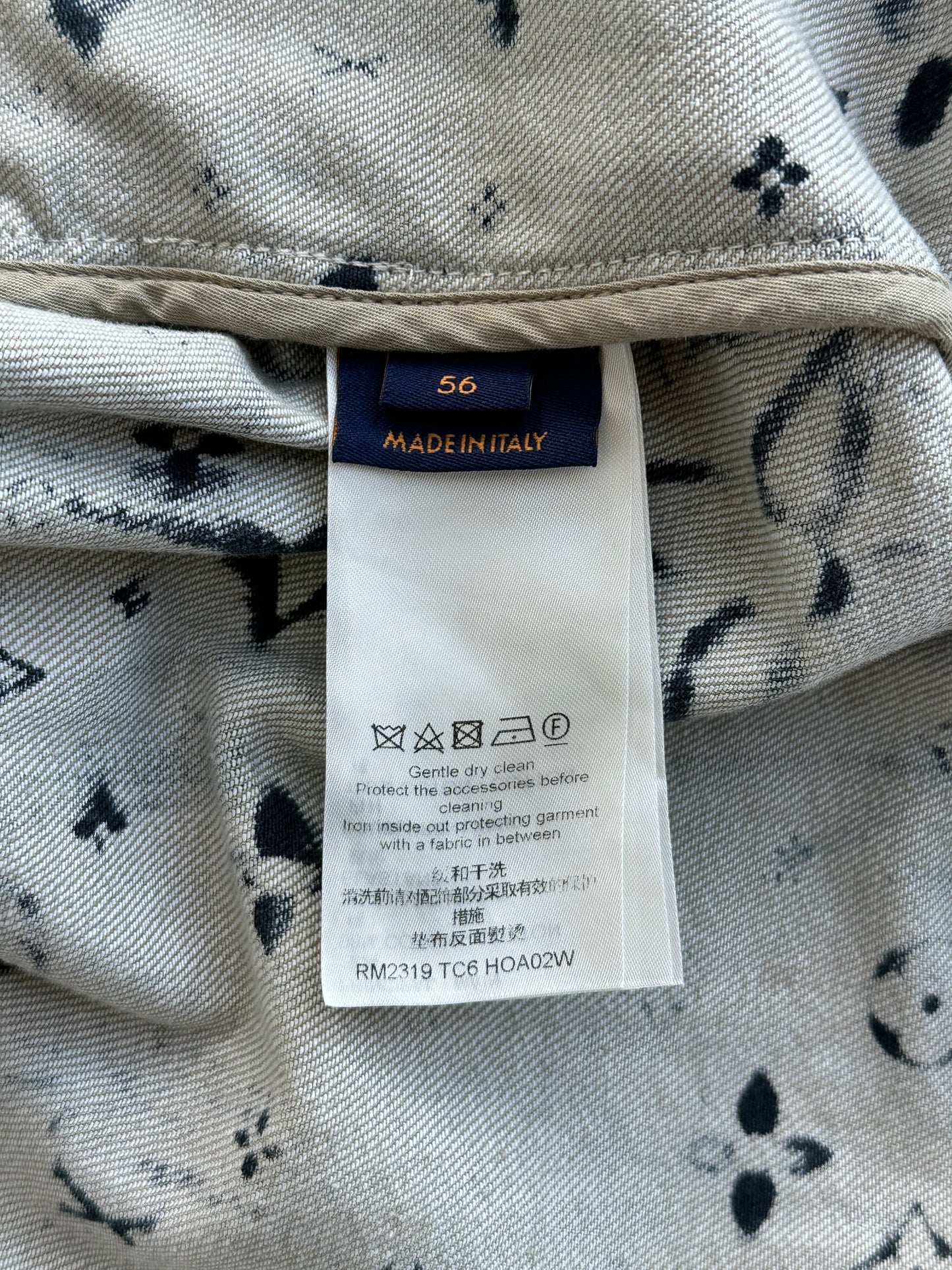 Louis Vuitton Blue Star Monogram Denim Jacket
