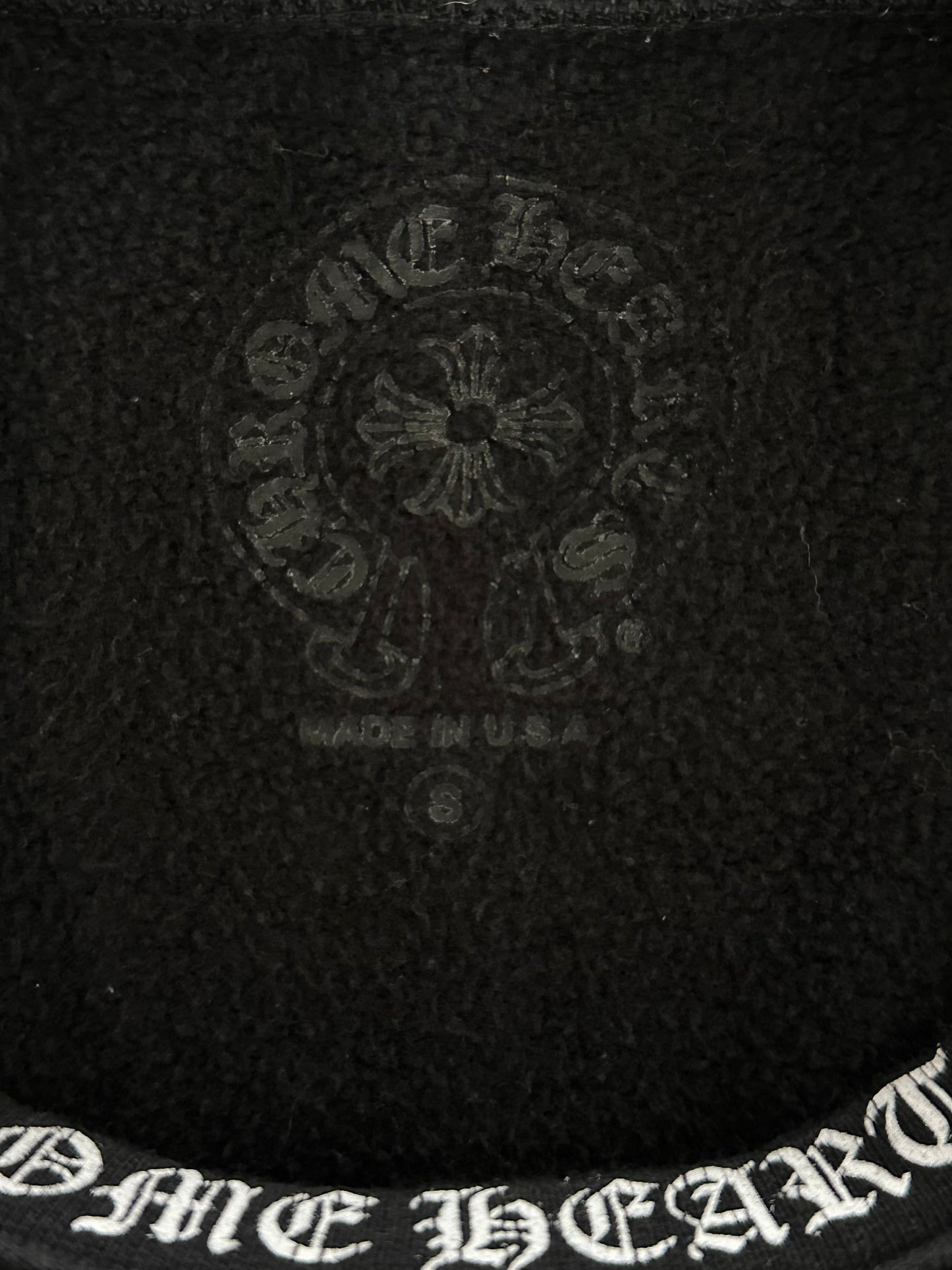 Chrome Hearts Black & White Neck Logo Sweater