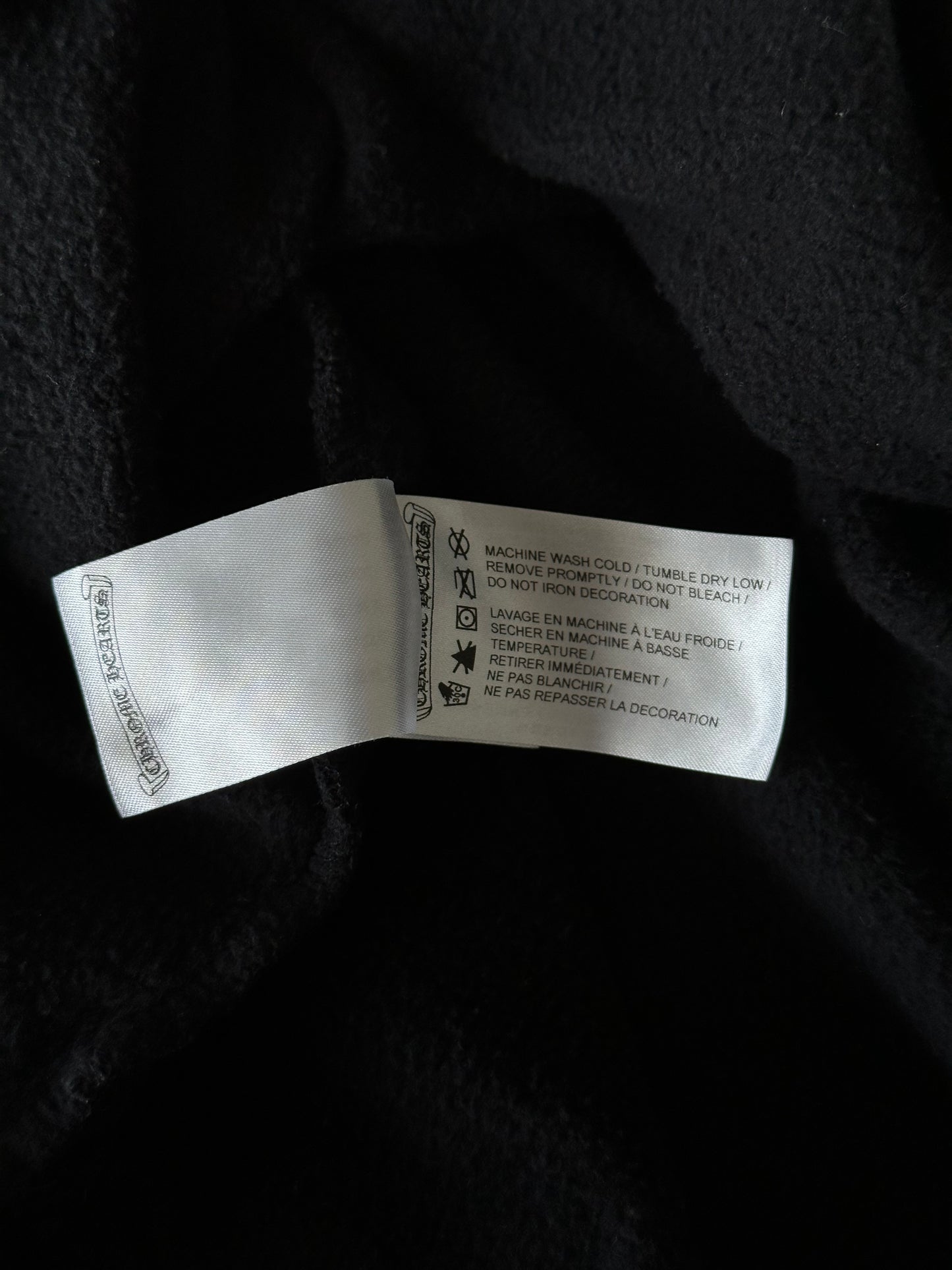 Chrome Hearts Black & White Neck Logo Sweater