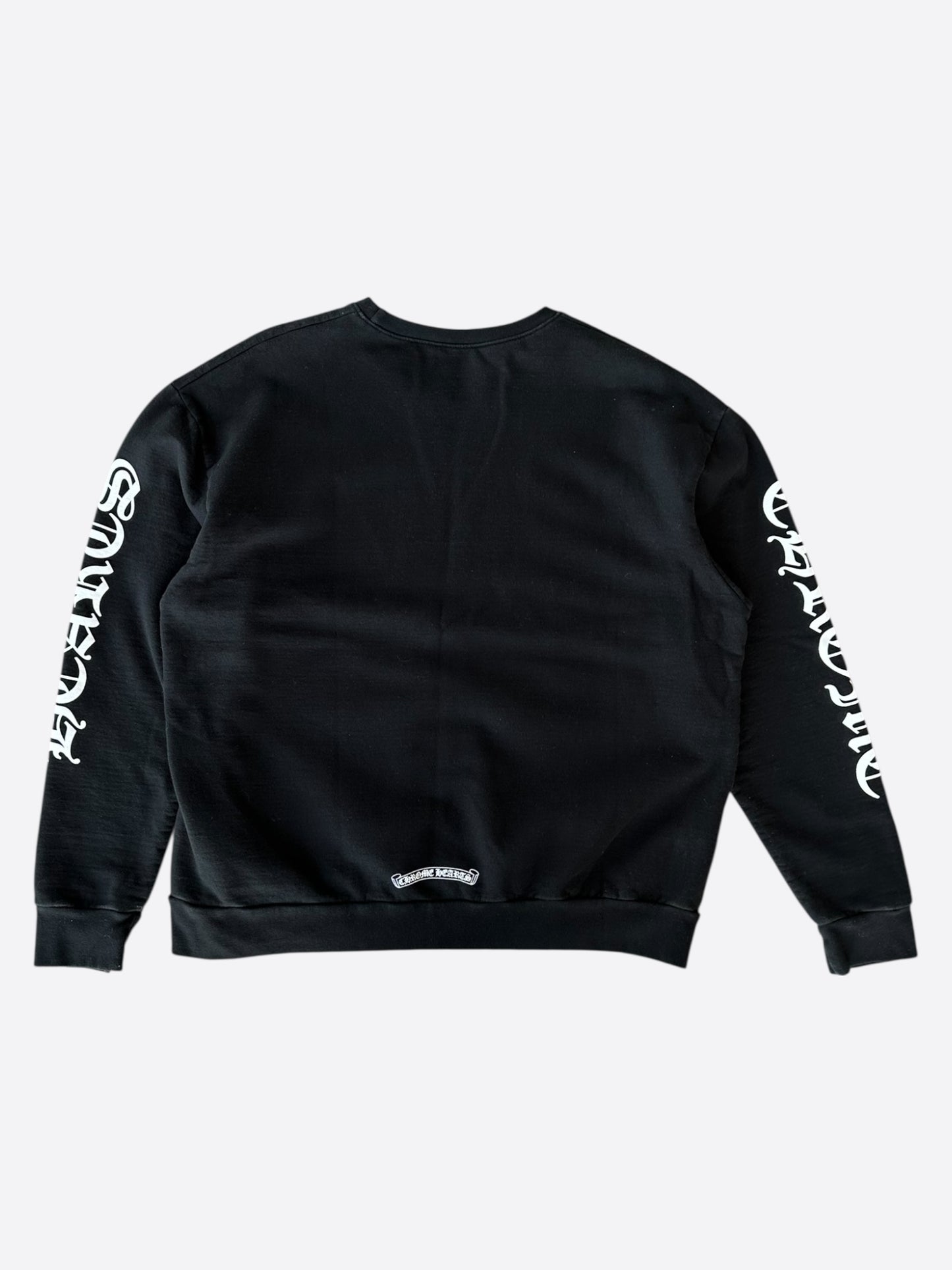 Chrome Hearts Black & White Neck Logo Sweater