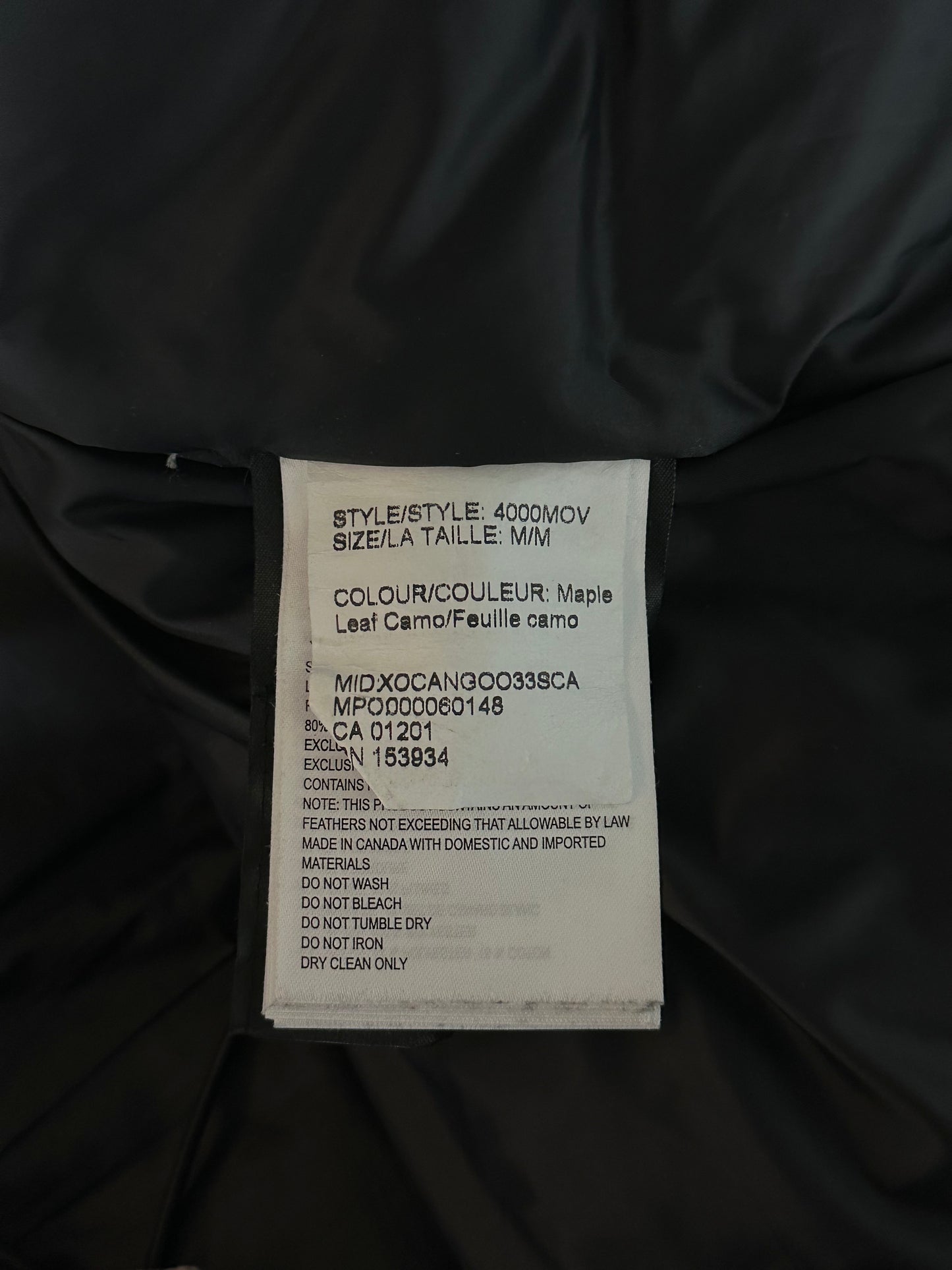 Canada Goose OVO Woodland Camo Terrain Men's Jacket