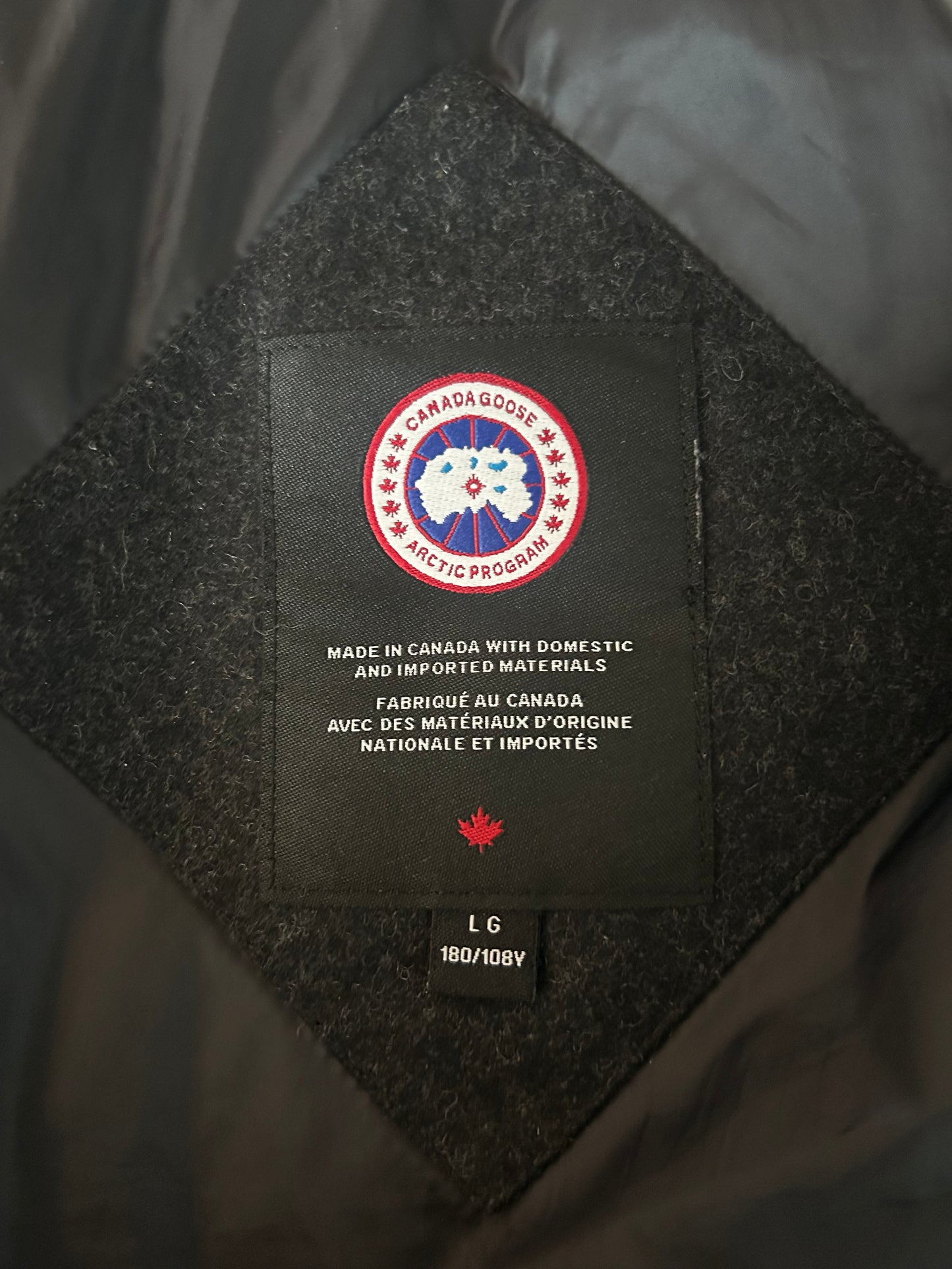 Canada Goose Black Wool Garson Black Label Men's Vest