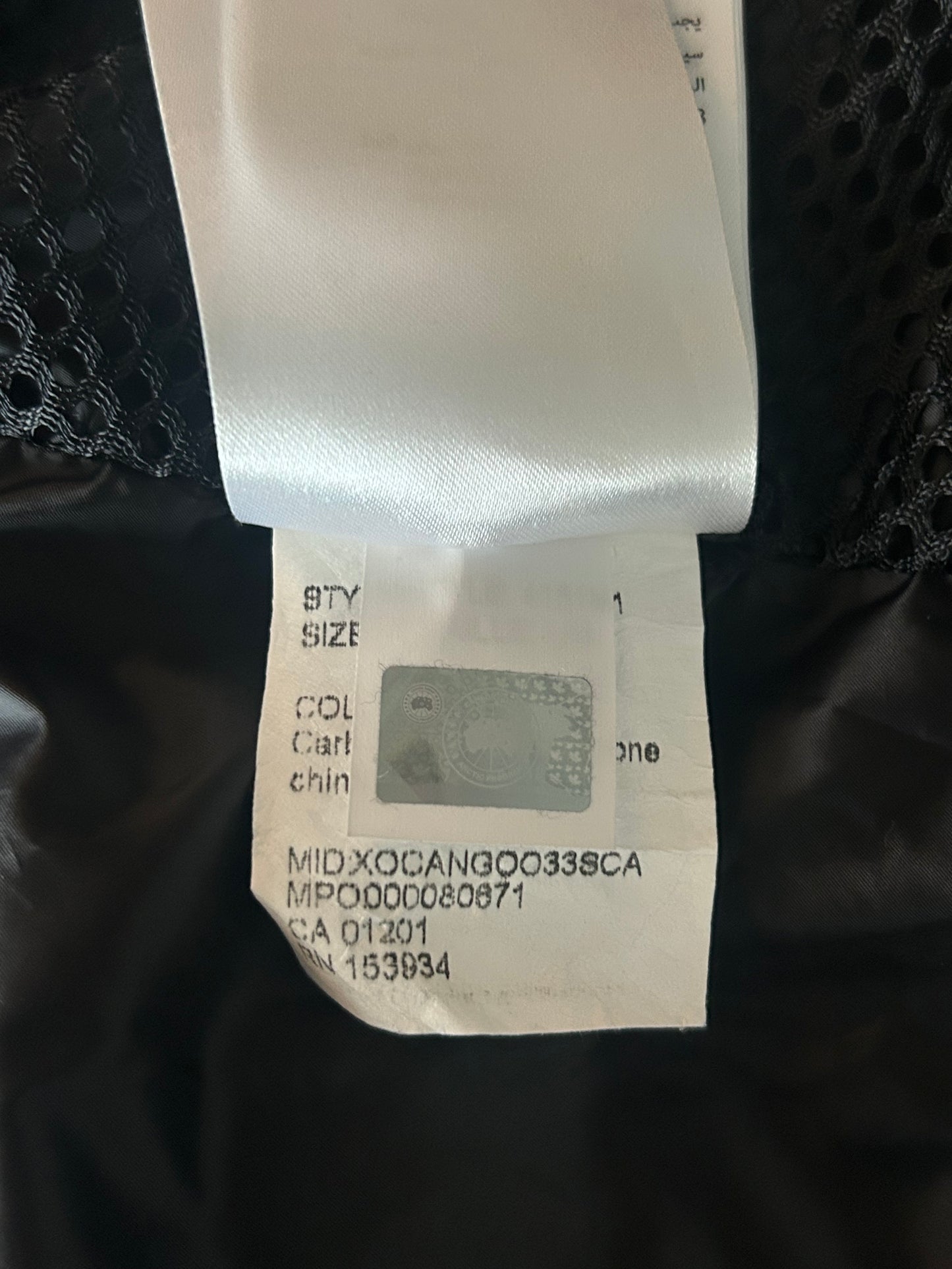 Canada Goose Black Wool Garson Black Label Men's Vest