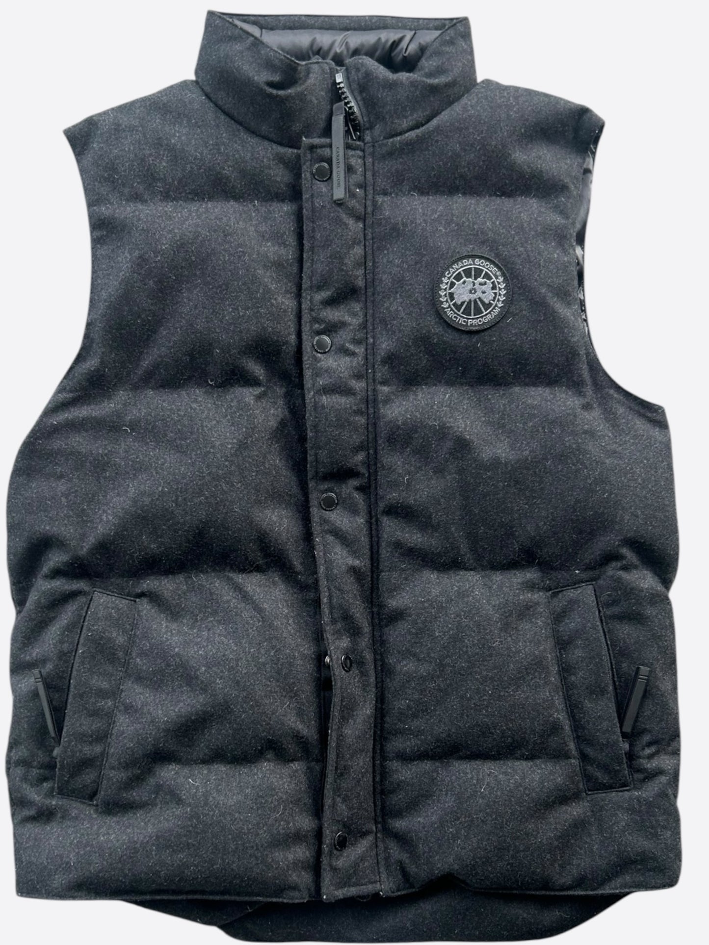 Canada Goose Black Wool Garson Black Label Men's Vest
