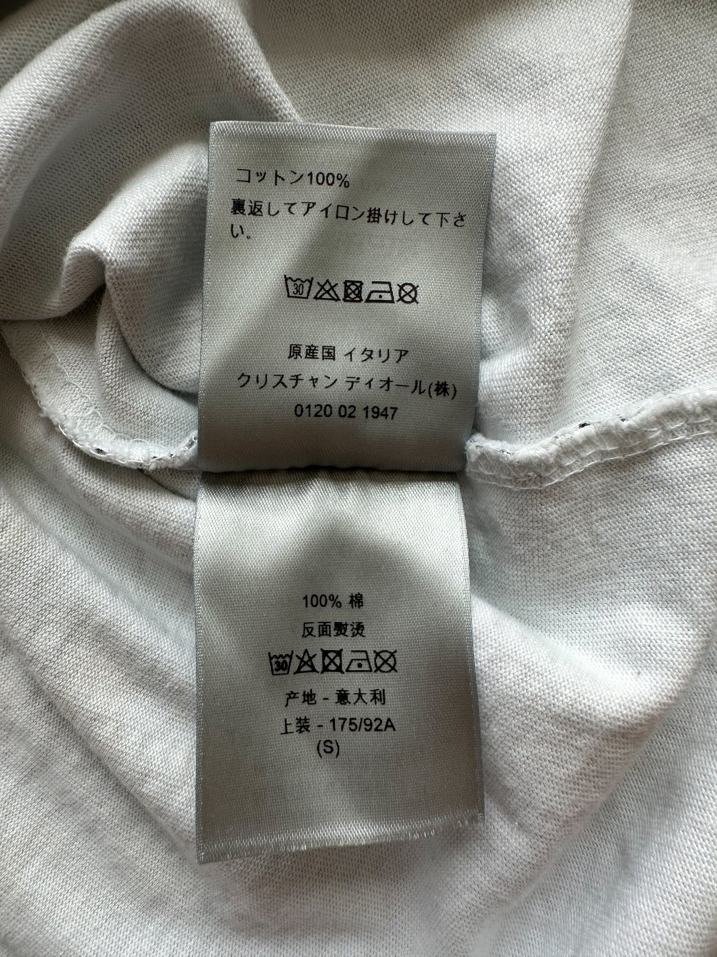 Dior White Pearl Oblique T-Shirt