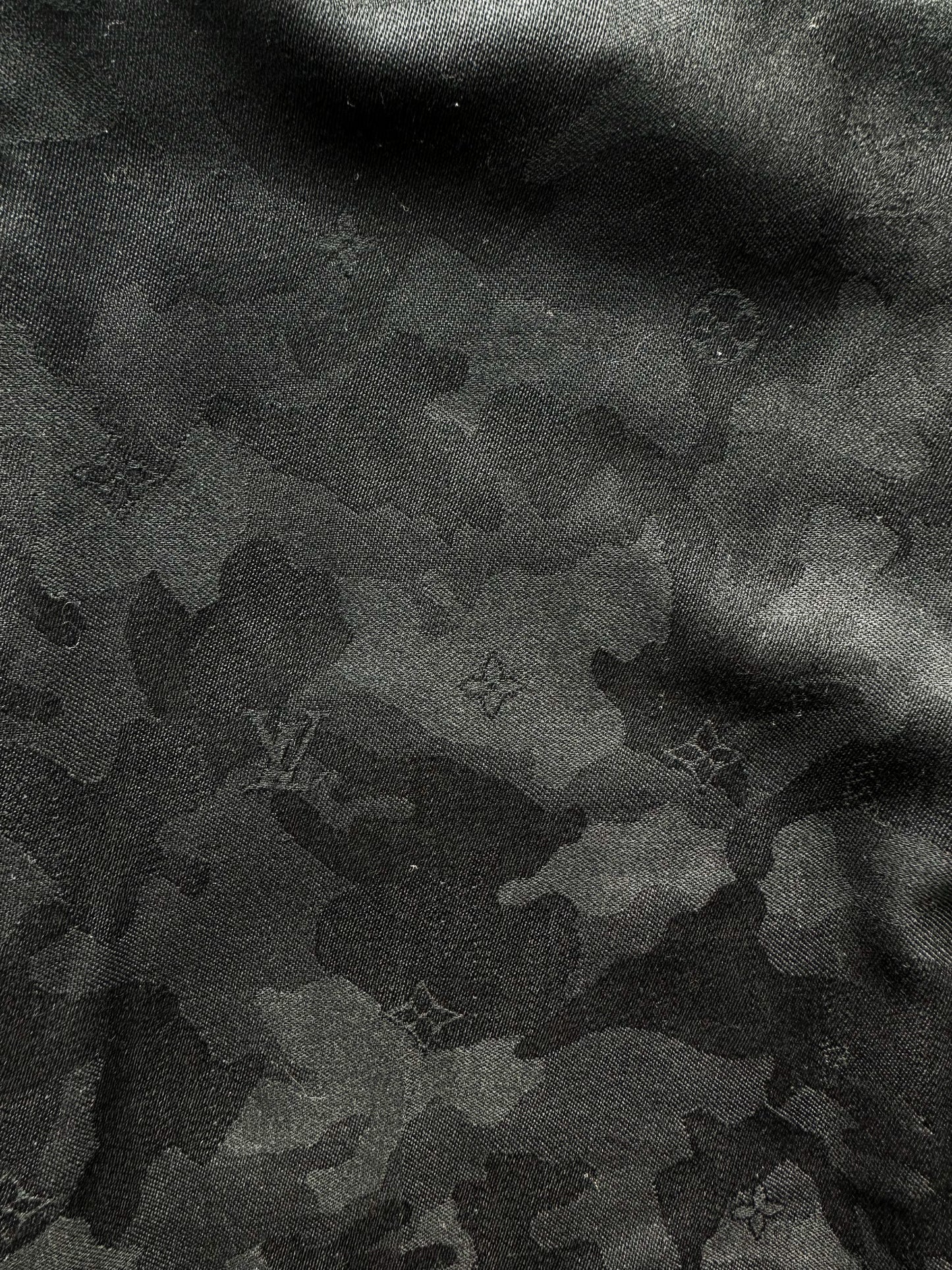 Louis Vuitton Black Camouflage Monogram Dress Pants