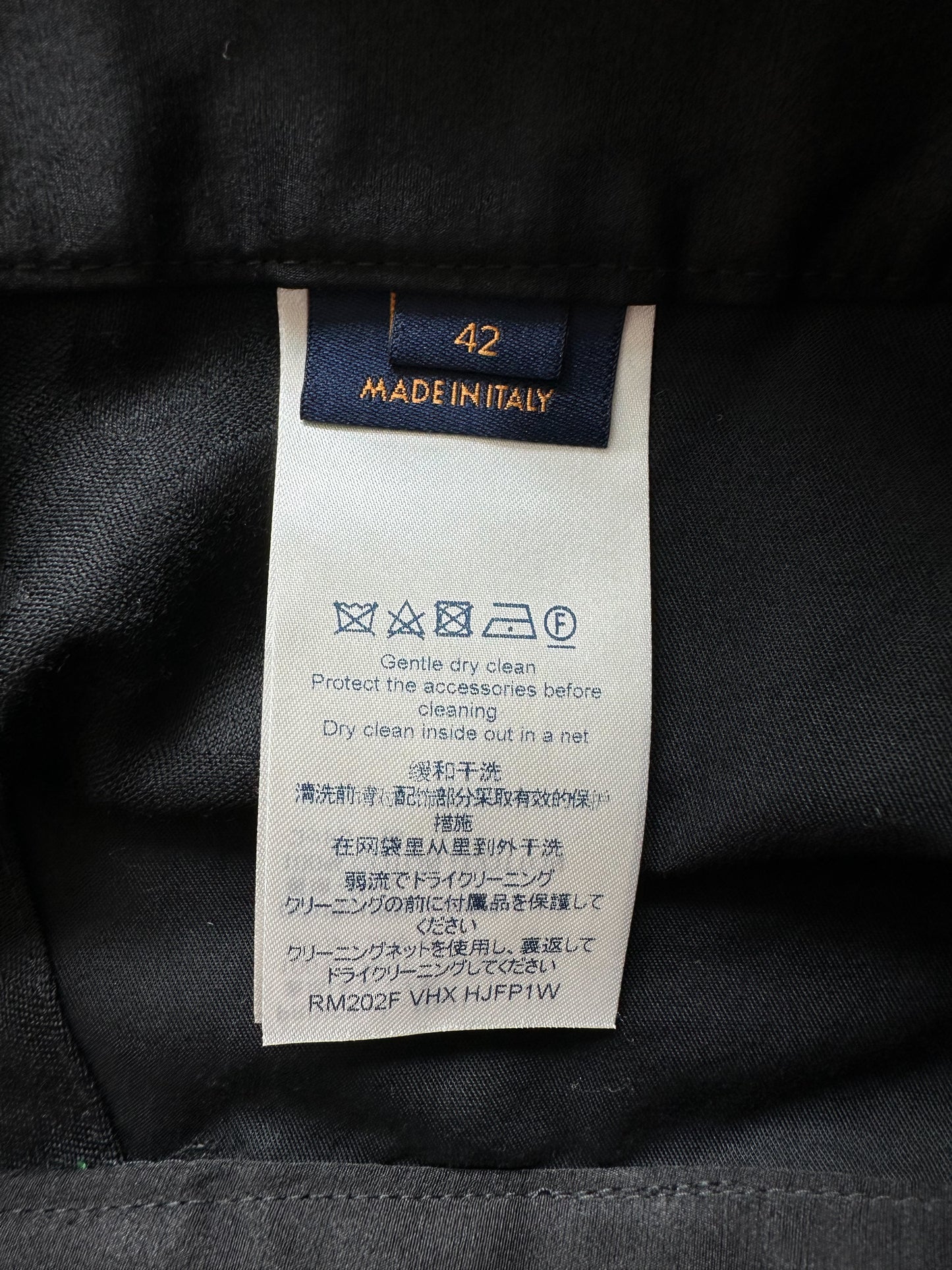 Louis Vuitton Black Camouflage Monogram Dress Pants