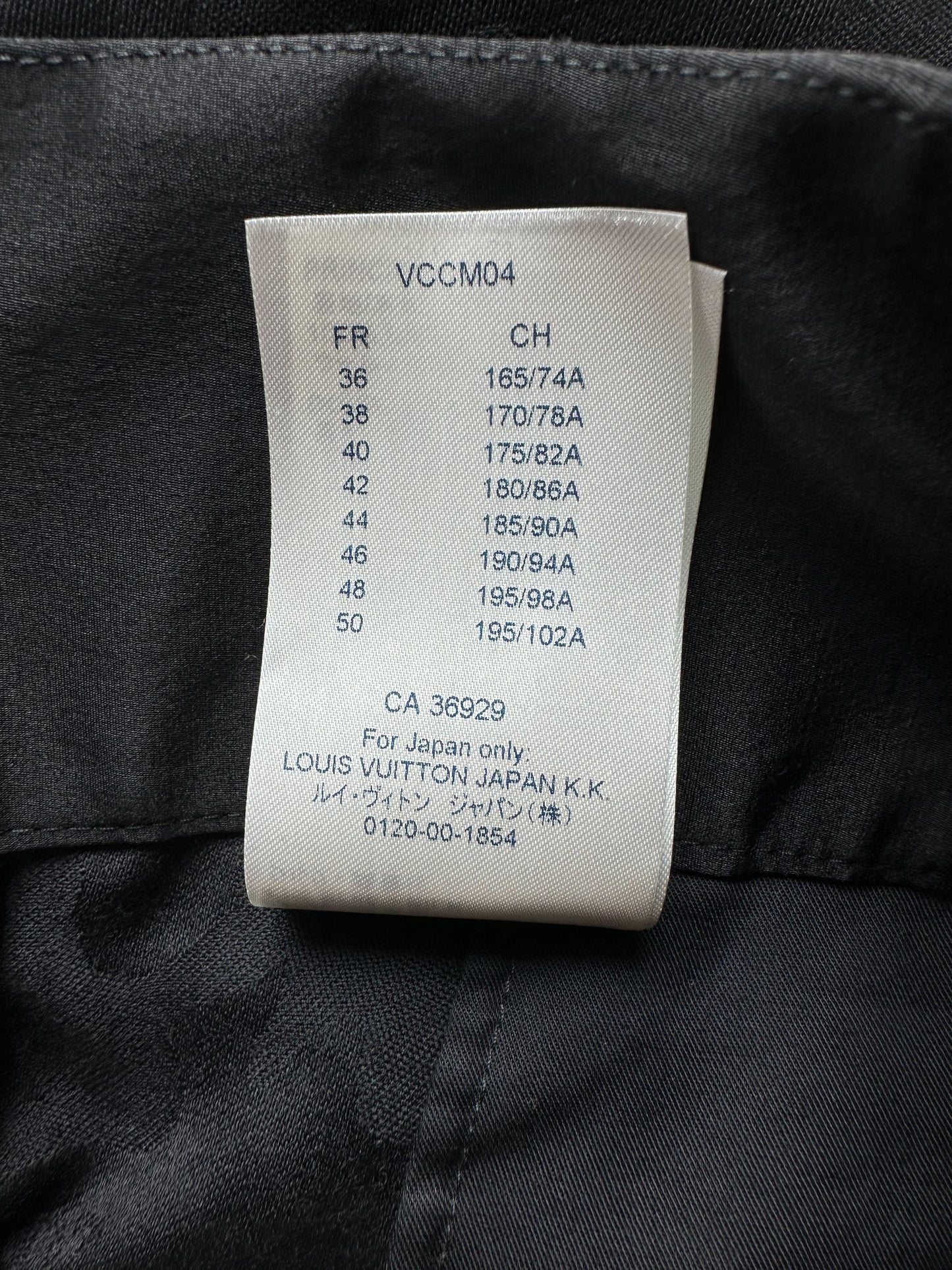 Louis Vuitton Black Camouflage Monogram Dress Pants