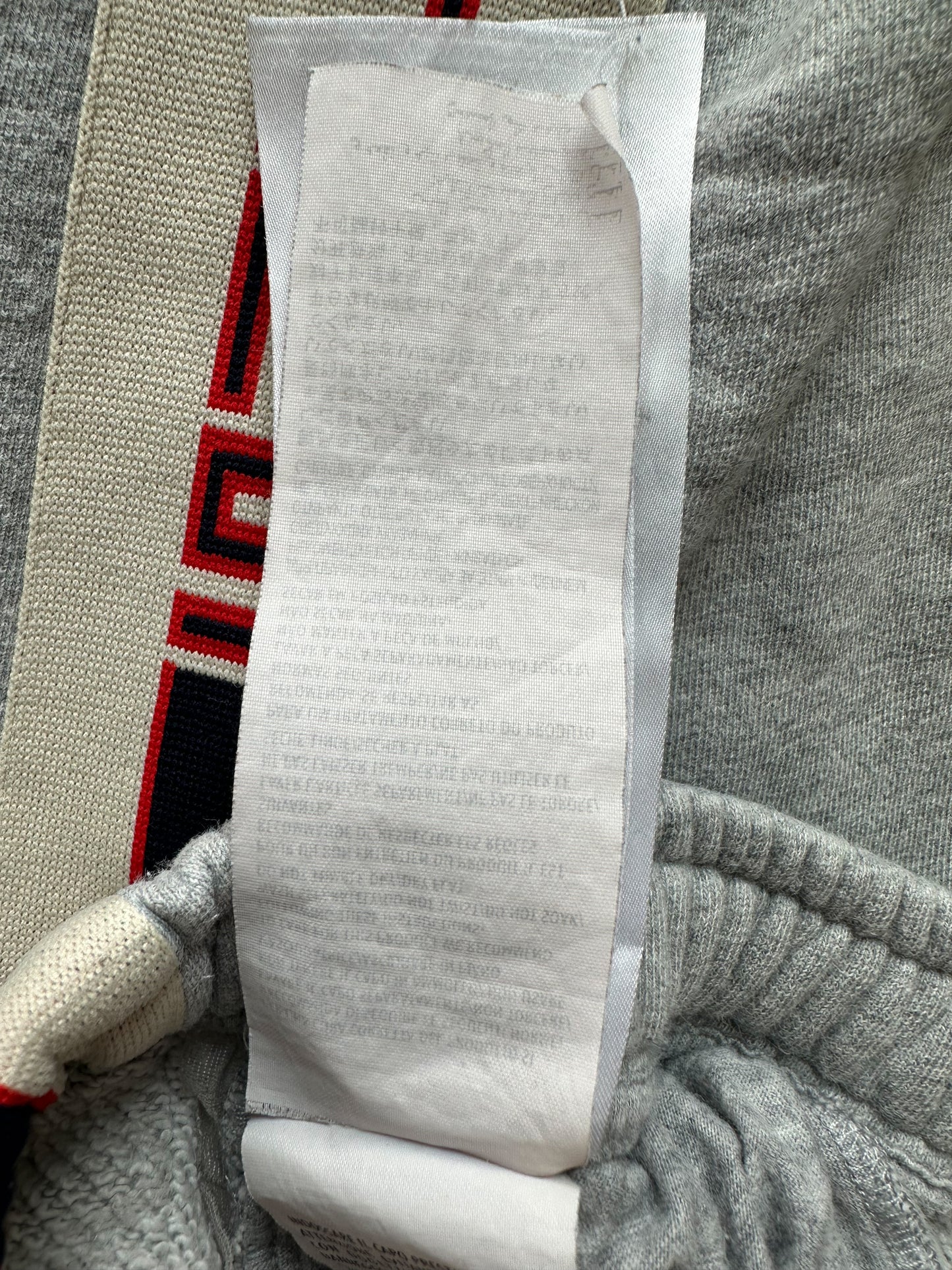 Gucci Grey Angry Cat Striped Sweatpants