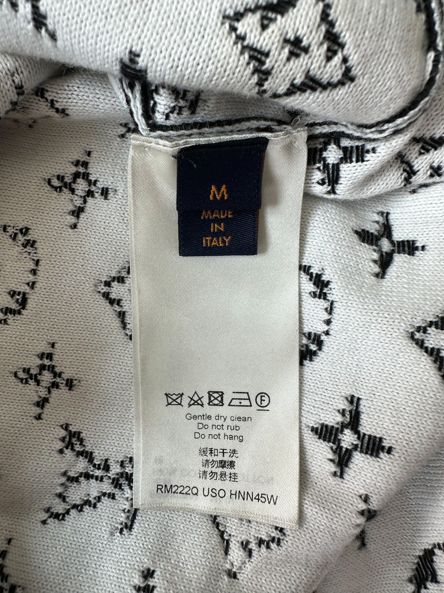 Louis Vuitton Black & White Monogram Gradient Hoodie