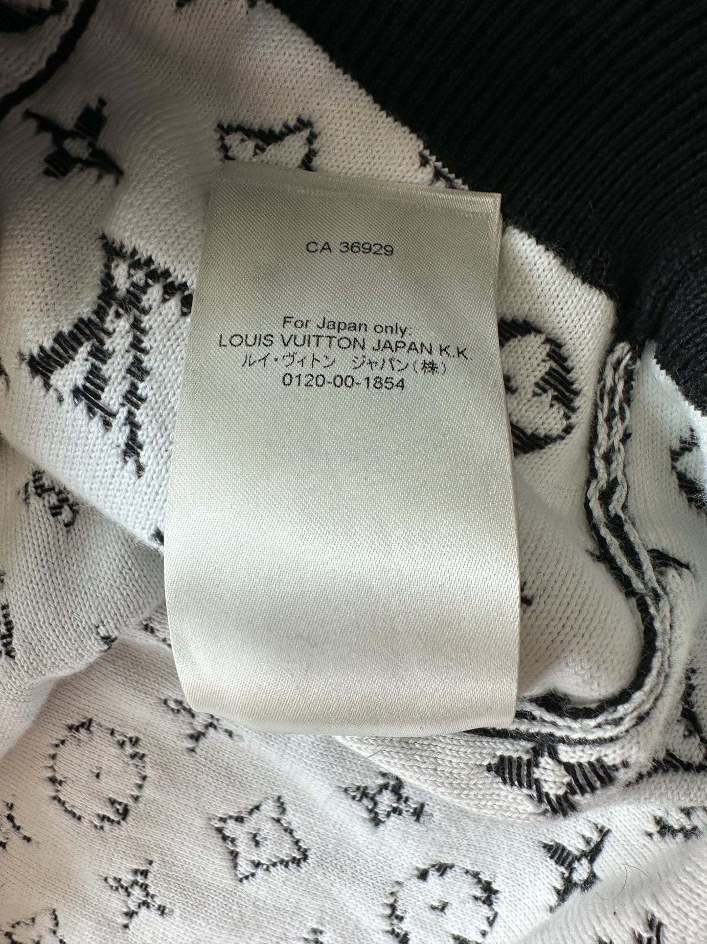 Louis Vuitton Black & White Monogram Gradient Hoodie
