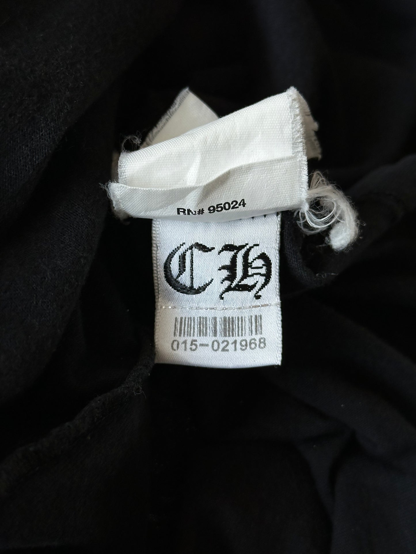 Chrome Hearts Black & White Malibu Cross Logo T-Shirt