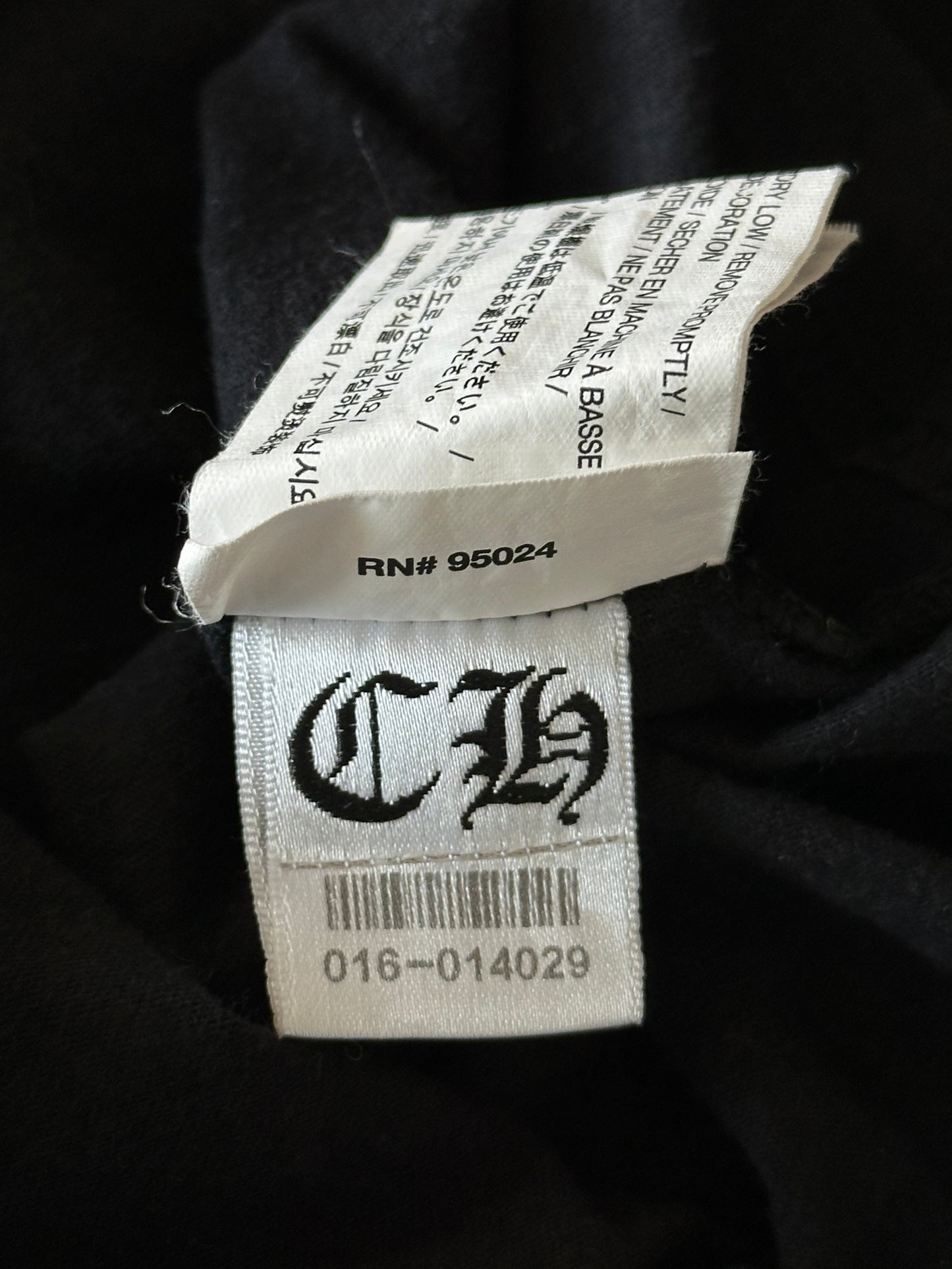 Chrome Hearts Black & White Cemetery Cross Logo T-Shirt