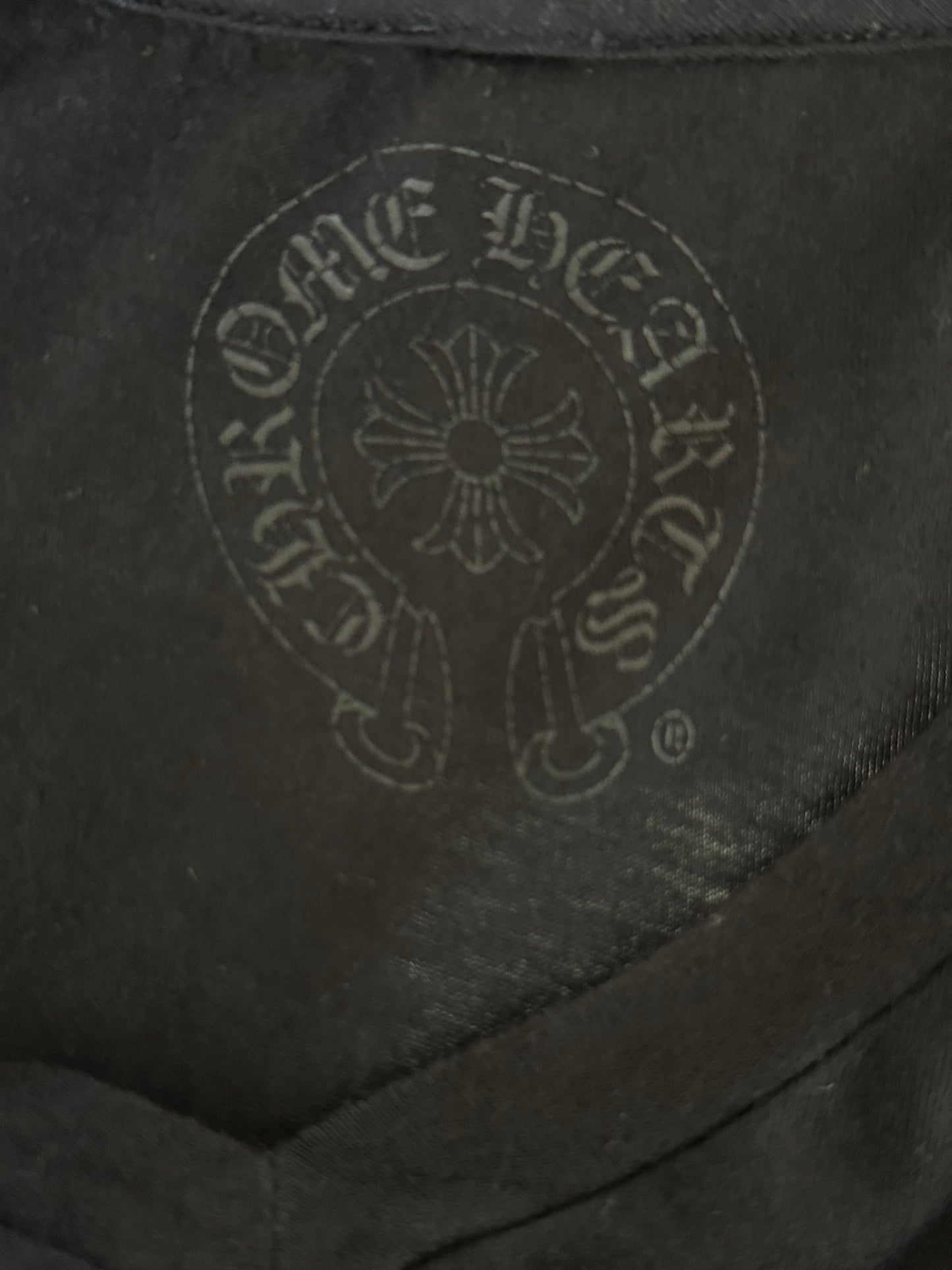 Chrome Hearts Black & White Fleur Logo Women's T-Shirt