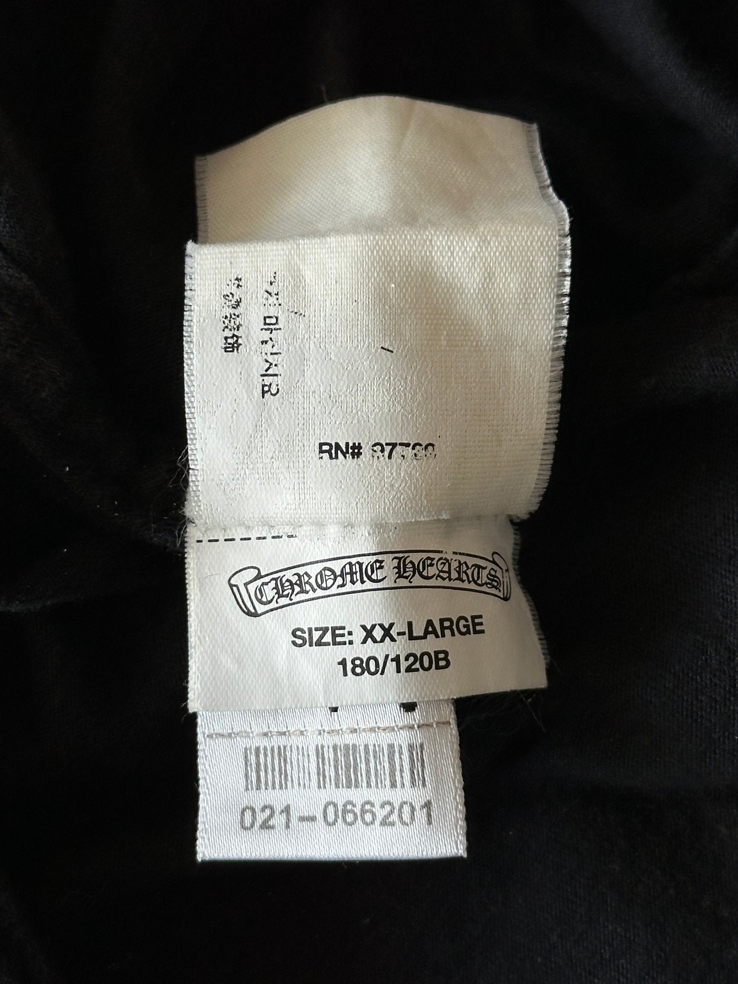 Chrome Hearts Black & White Foti Horseshoe Logo T-Shirt