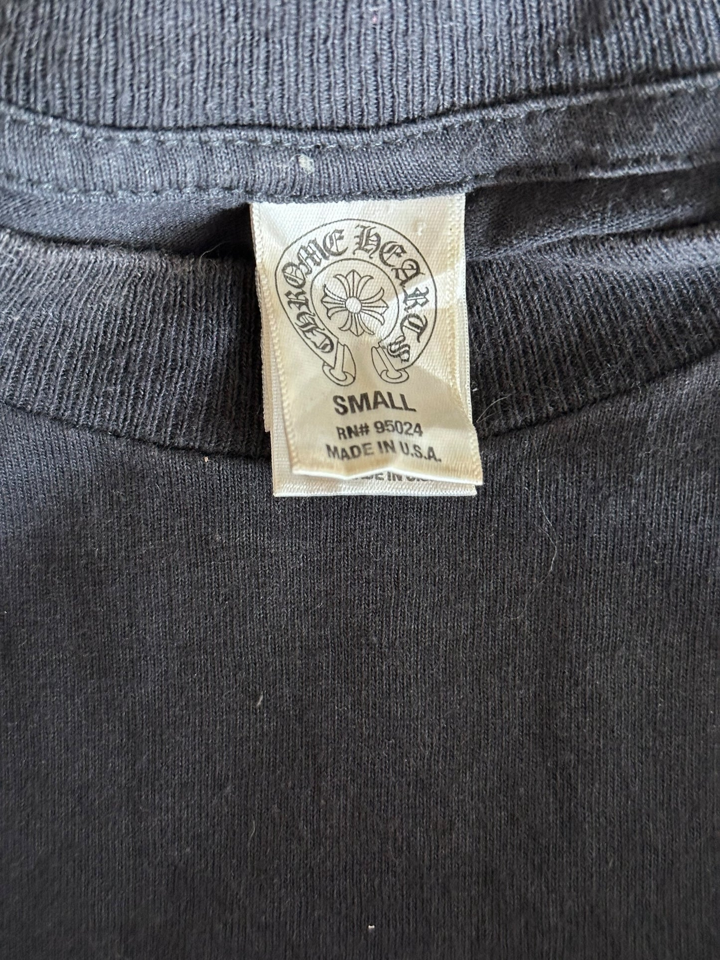 Chrome Hearts Black & White Los Angeles Horseshoe Logo T-Shirt