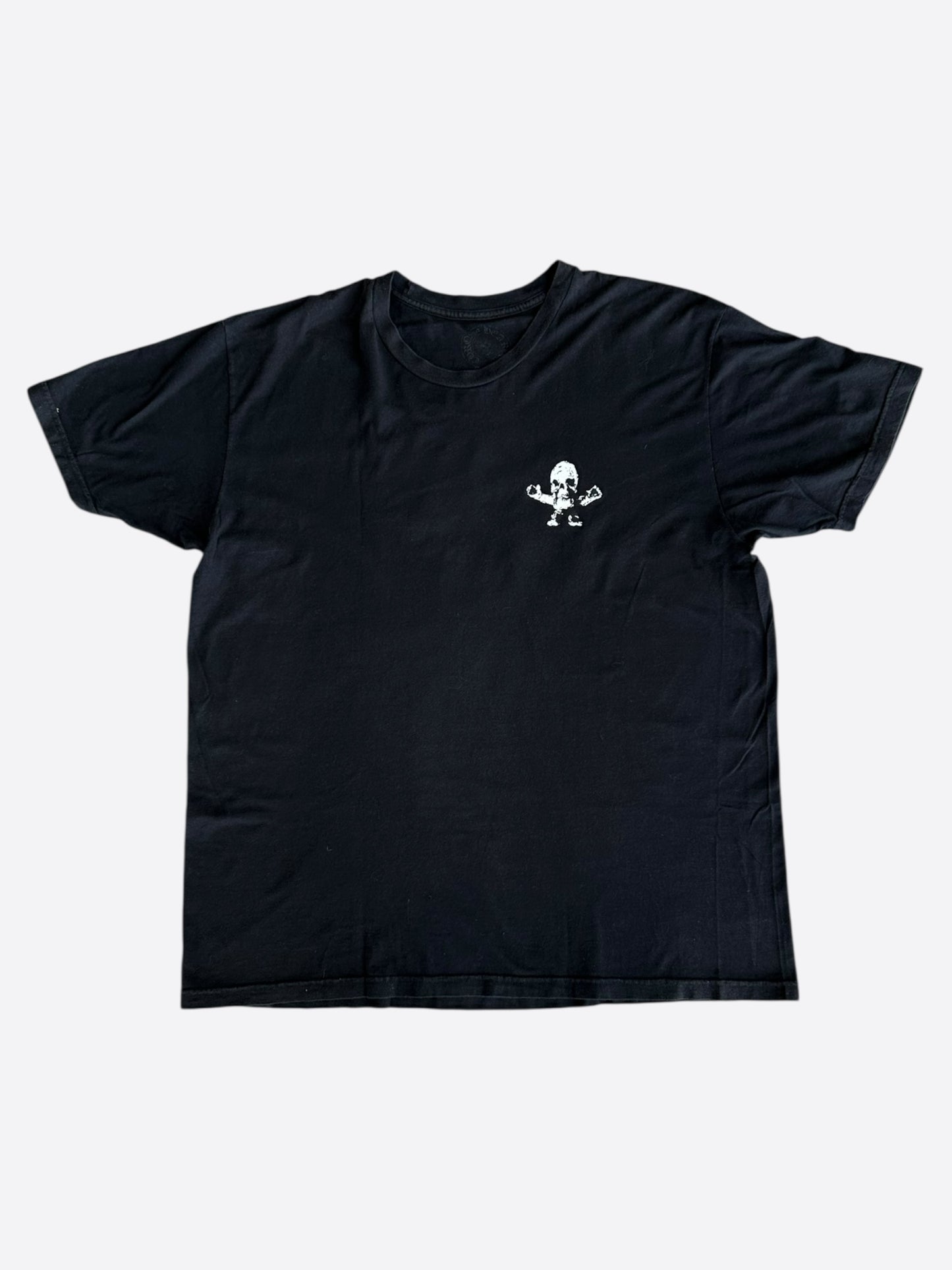 Chrome Hearts Black & White Foti Horseshoe Logo T-Shirt