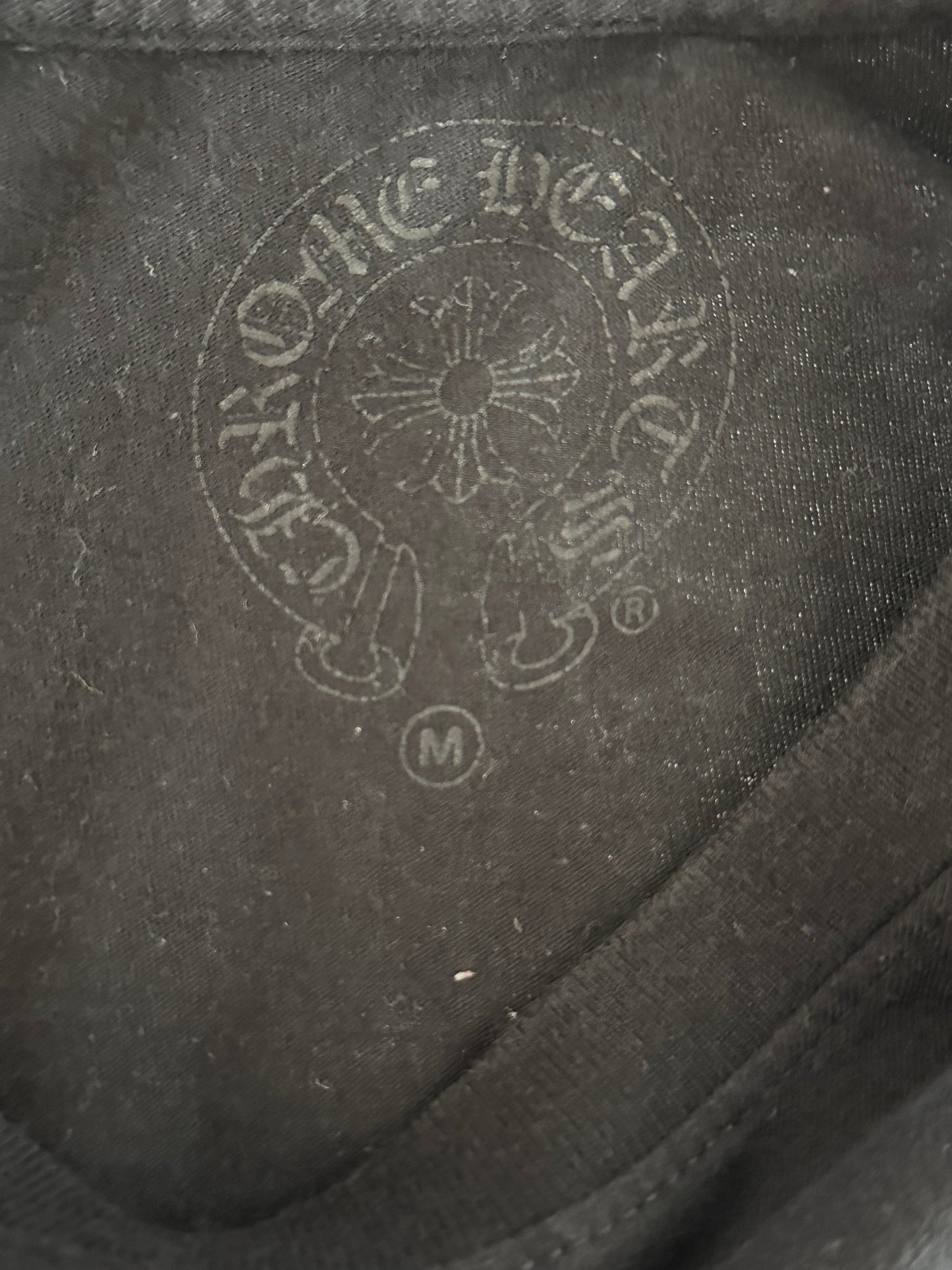 Chrome Hearts Black & White Malibu Cross Logo T-Shirt