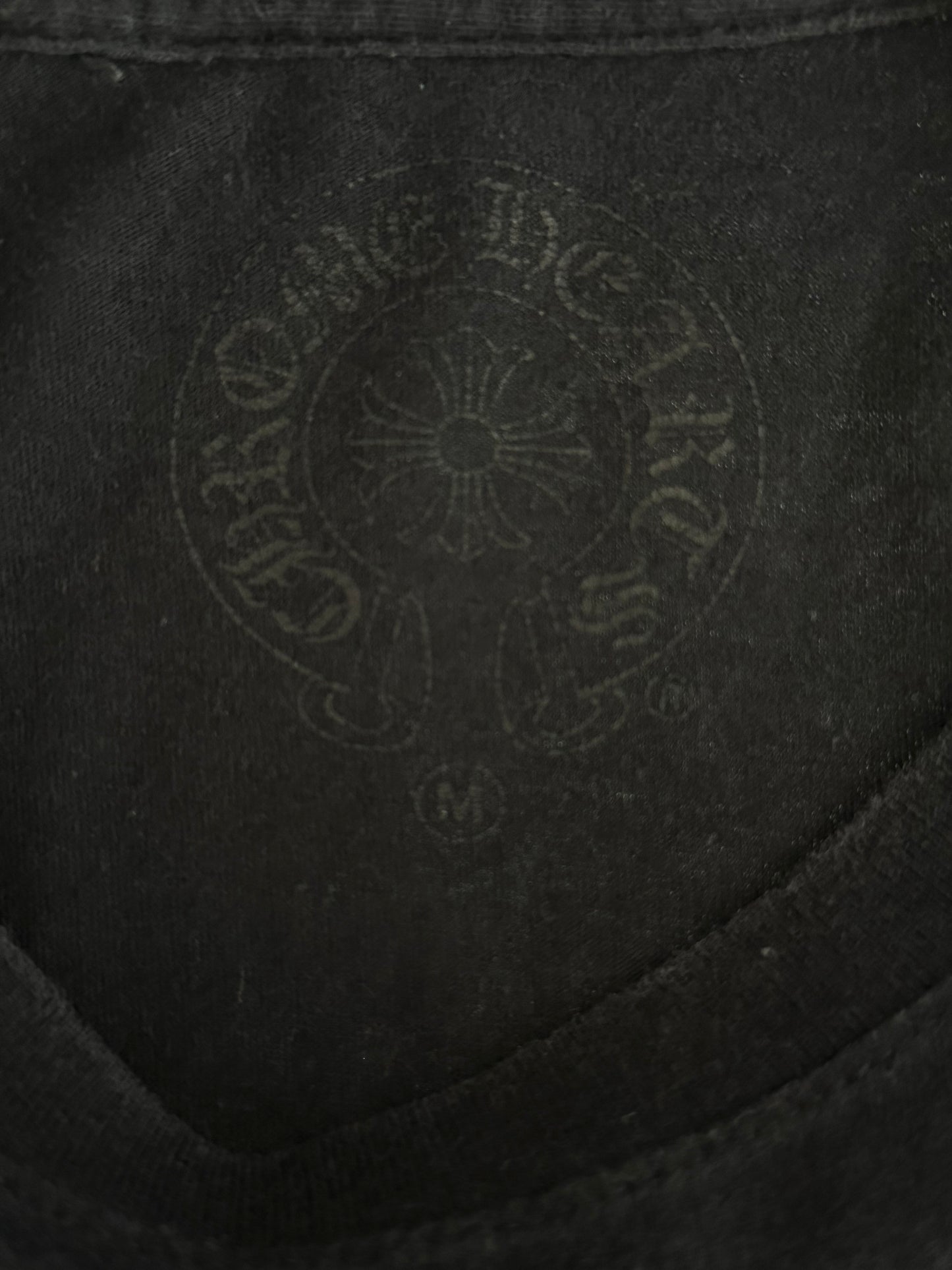 Chrome Hearts Black & White Fleur Logo T-Shirt