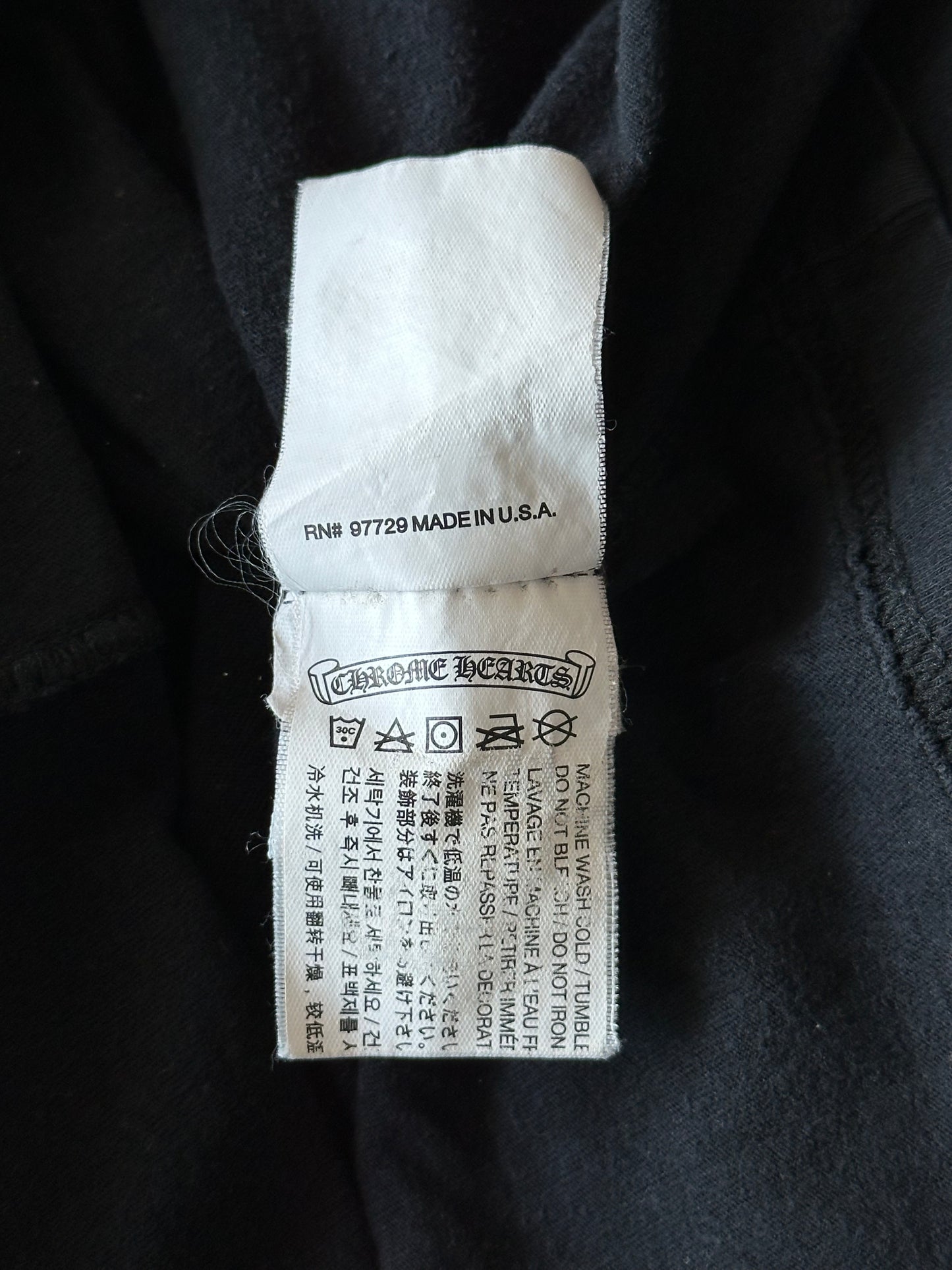 Chrome Hearts Black & White Welcome To Las Vegas T-Shirt