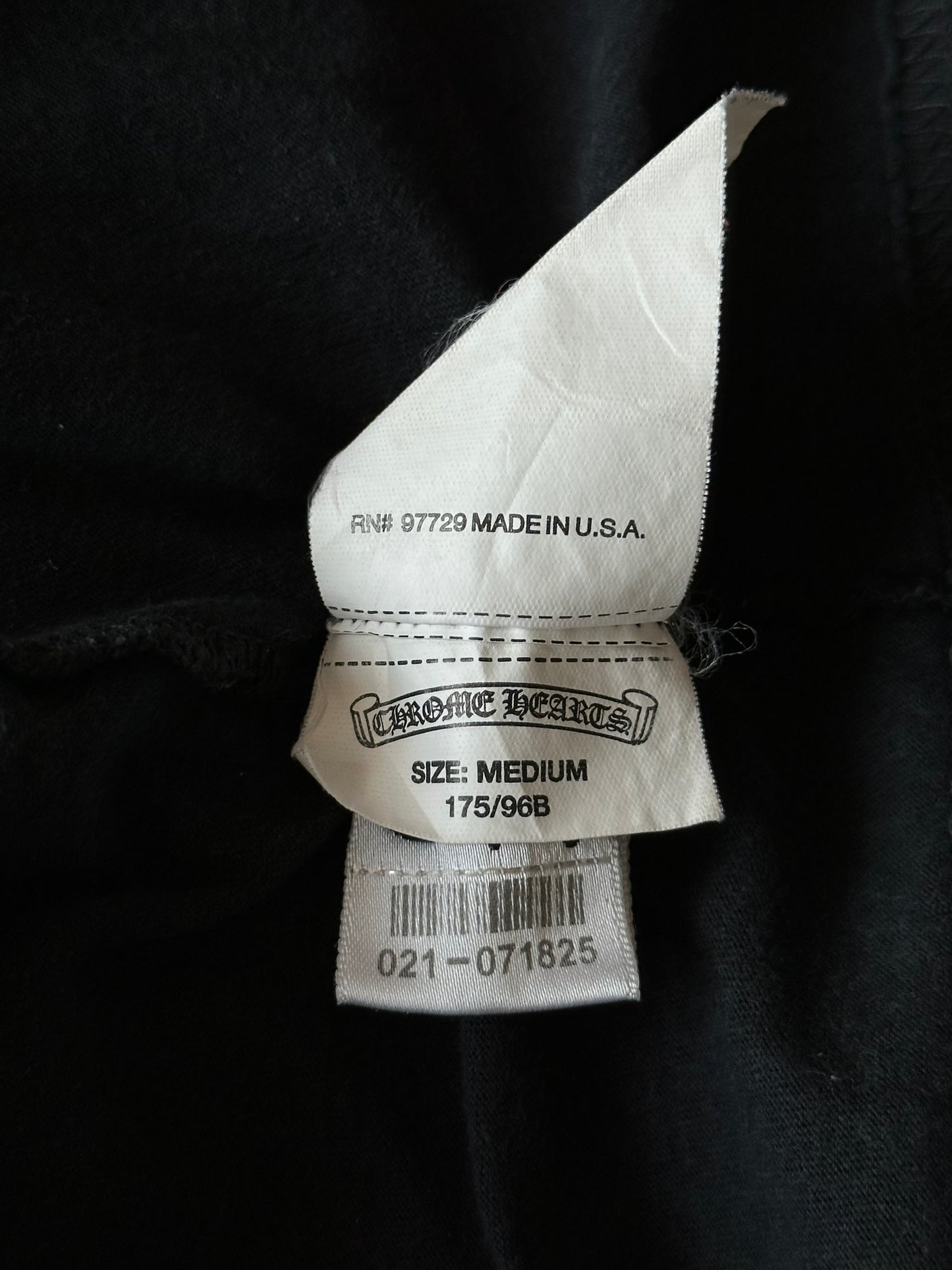 Chrome Hearts Black & White Horseshoe Logo T-Shirt